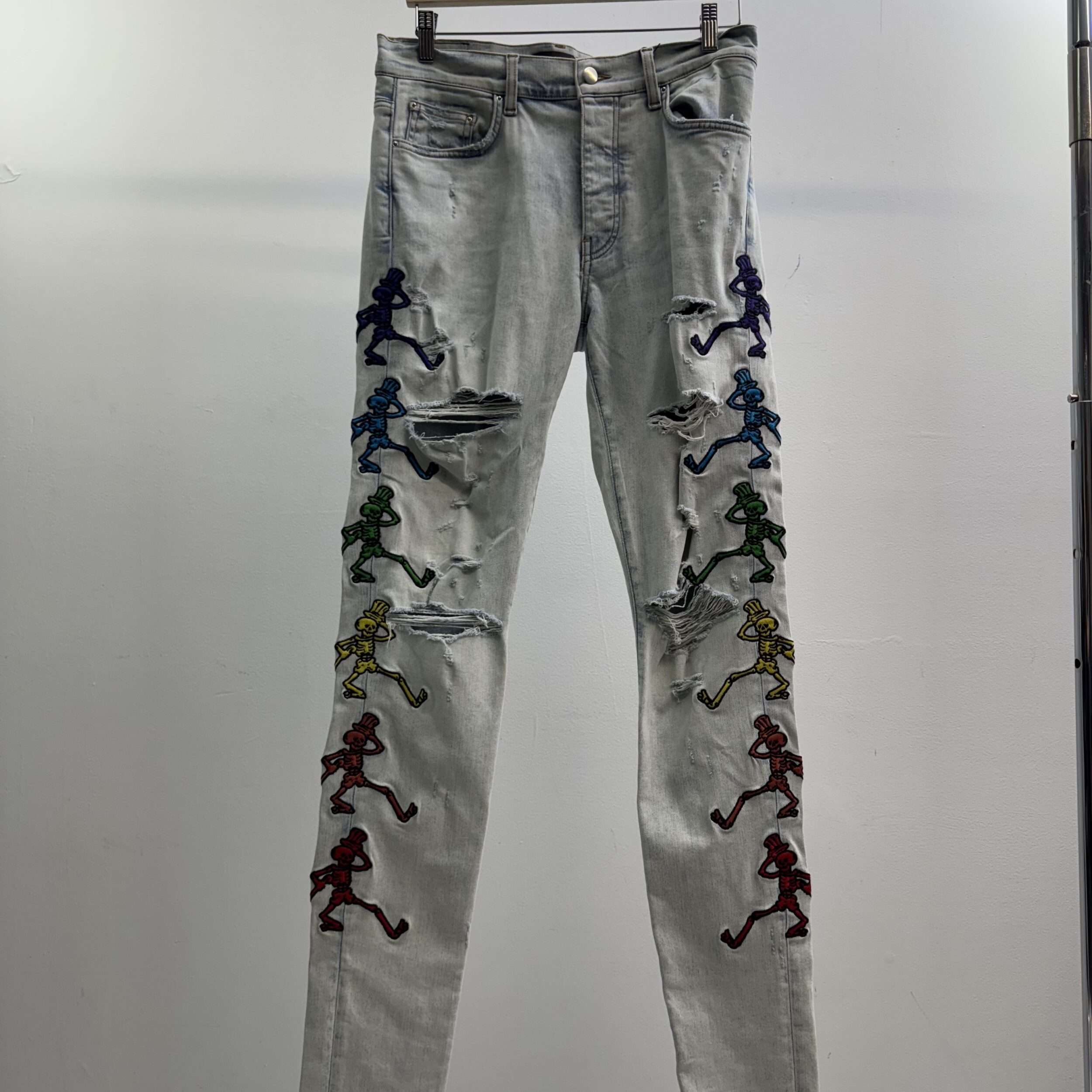 Amiri Grateful Dead Patch Jeans