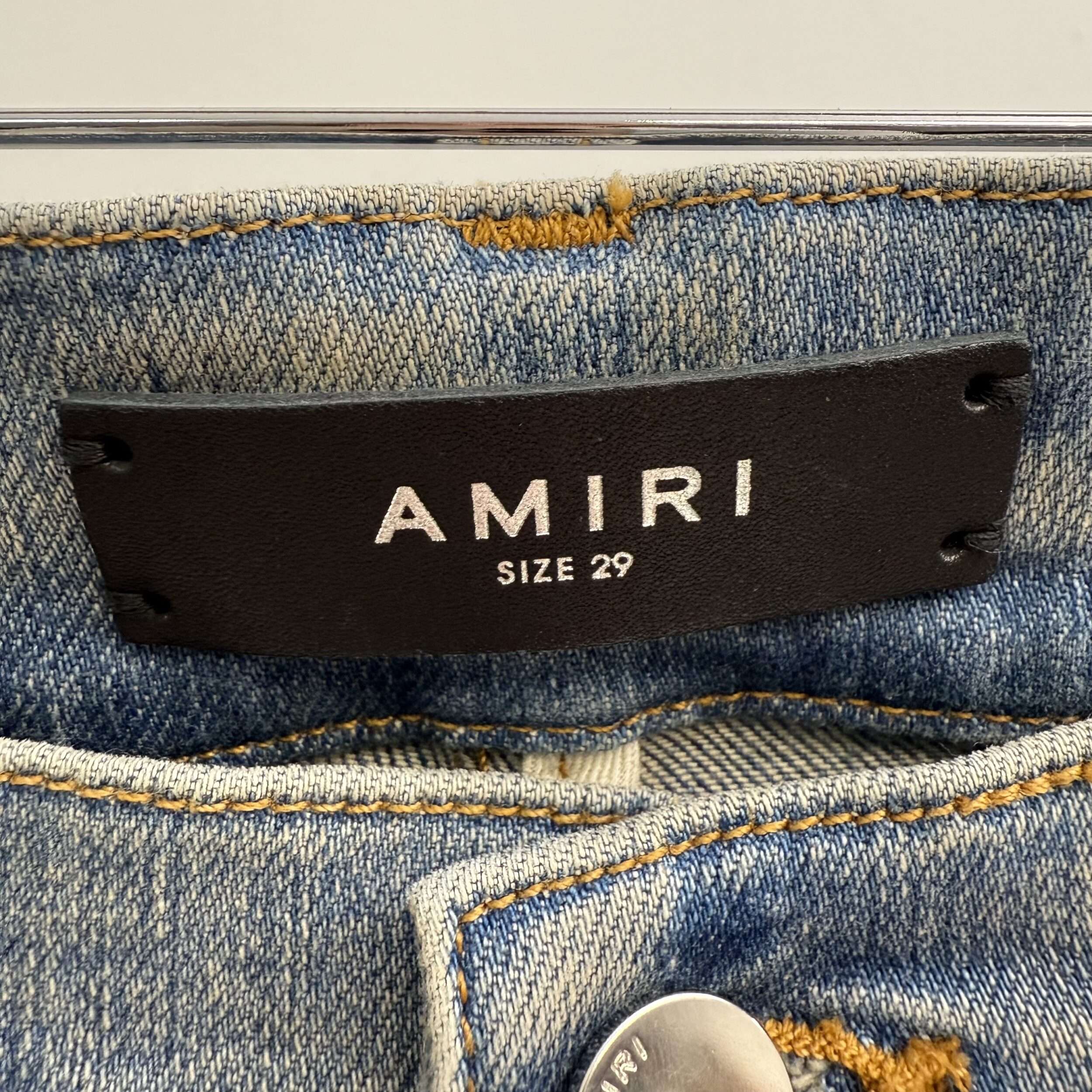 Amiri Star Patch Graphic Distressed Jeans - Image 3