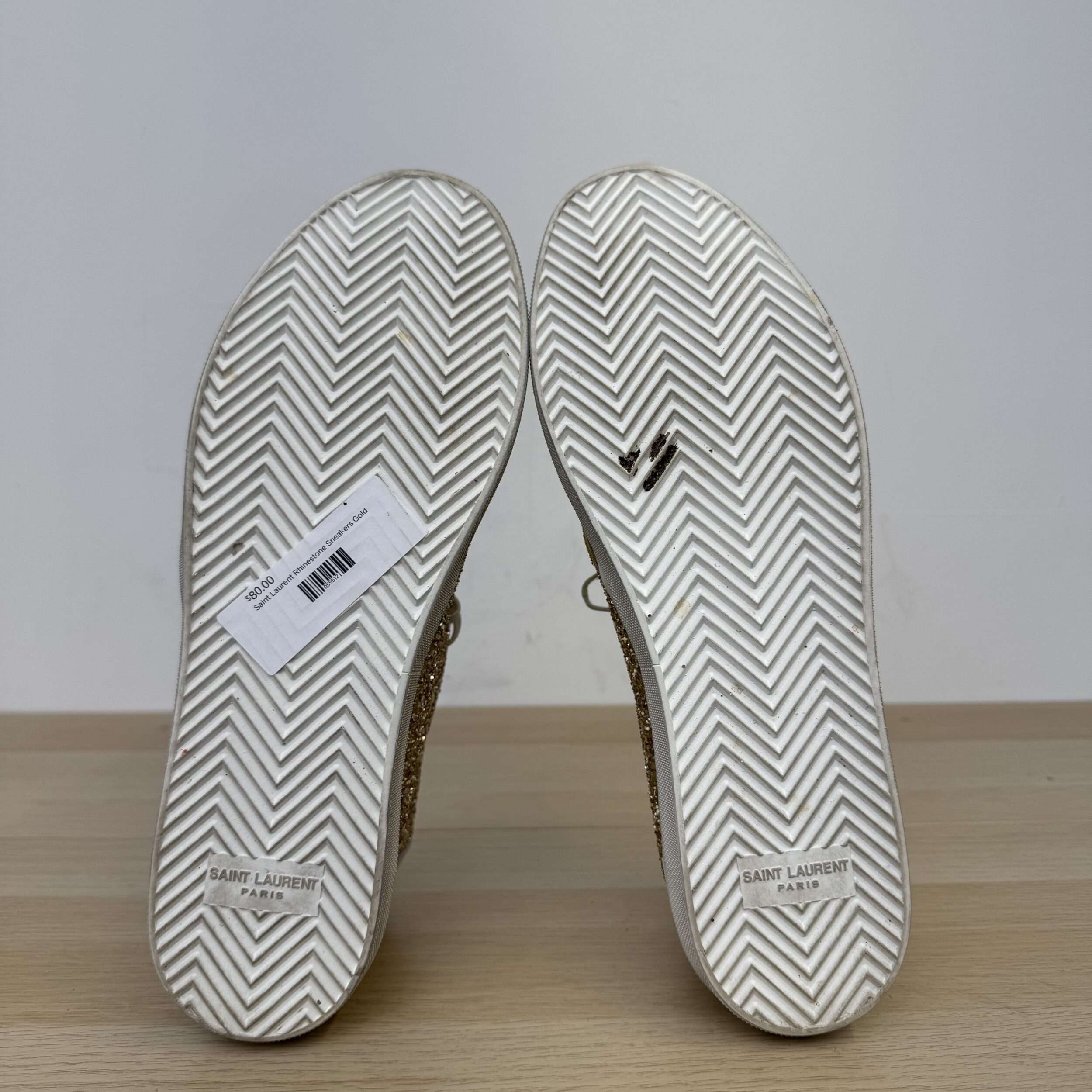 Saint Laurent Rhinestone Sneakers - Image 5