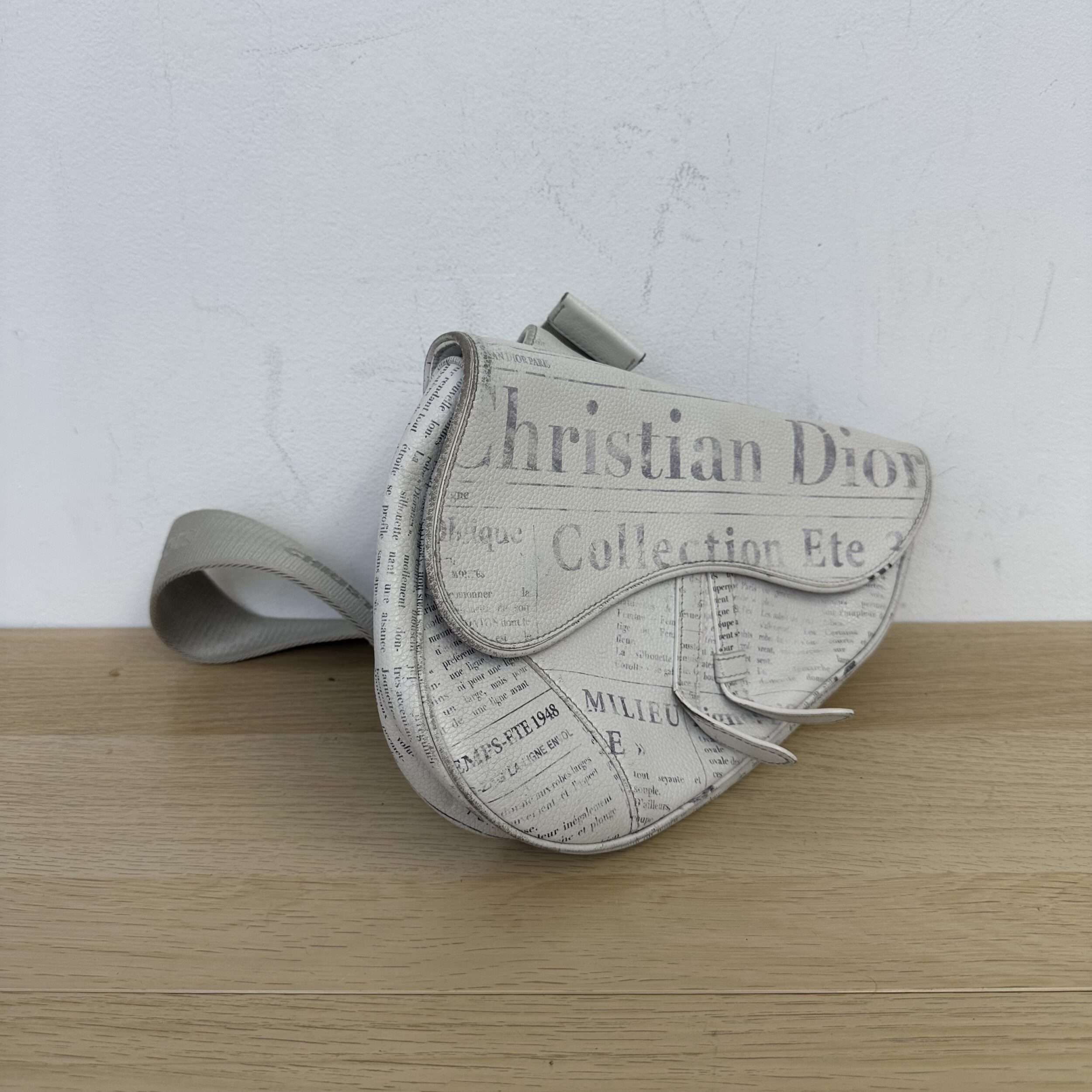 Dior Newspaper Saddle Bag