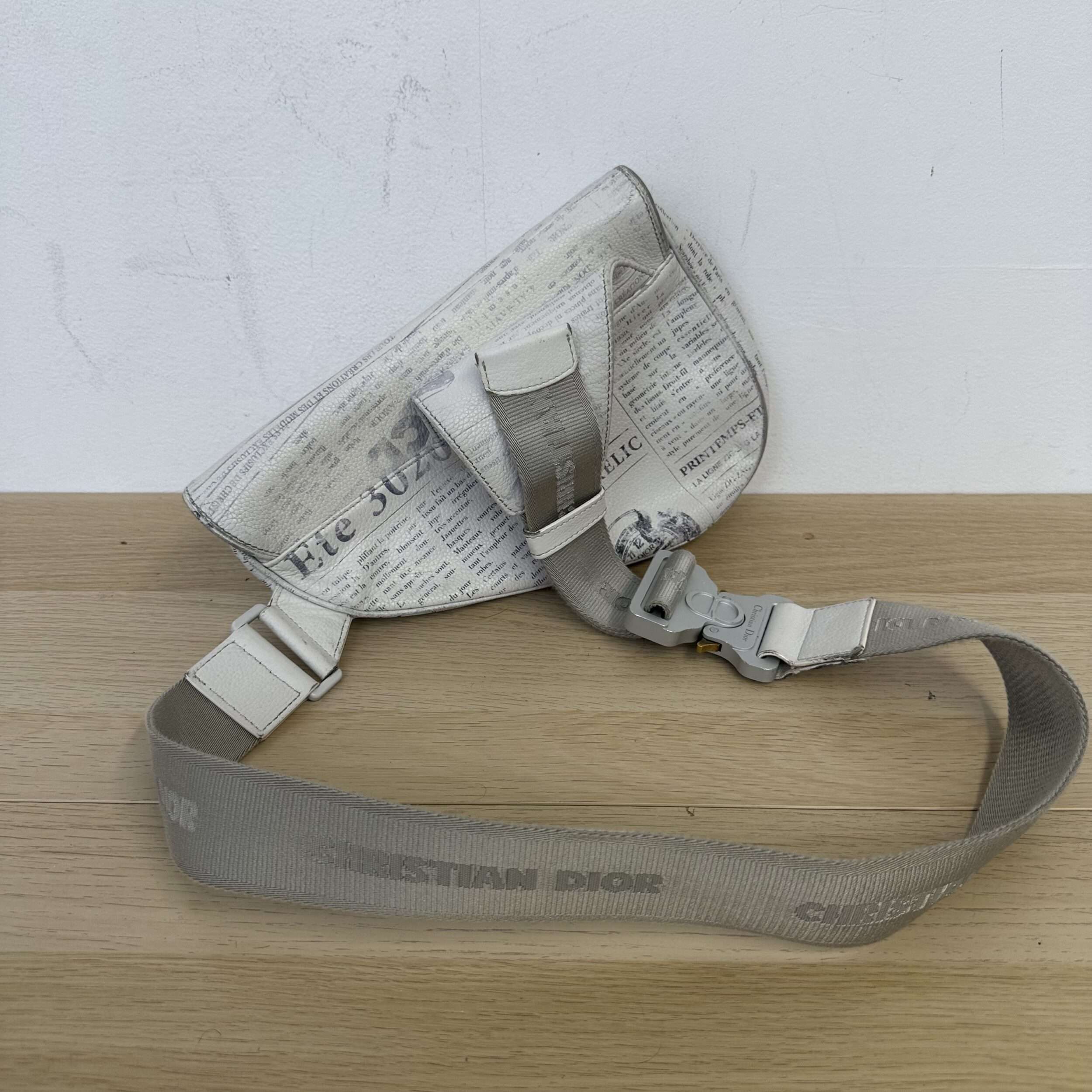 Dior Newspaper Saddle Bag - Image 3