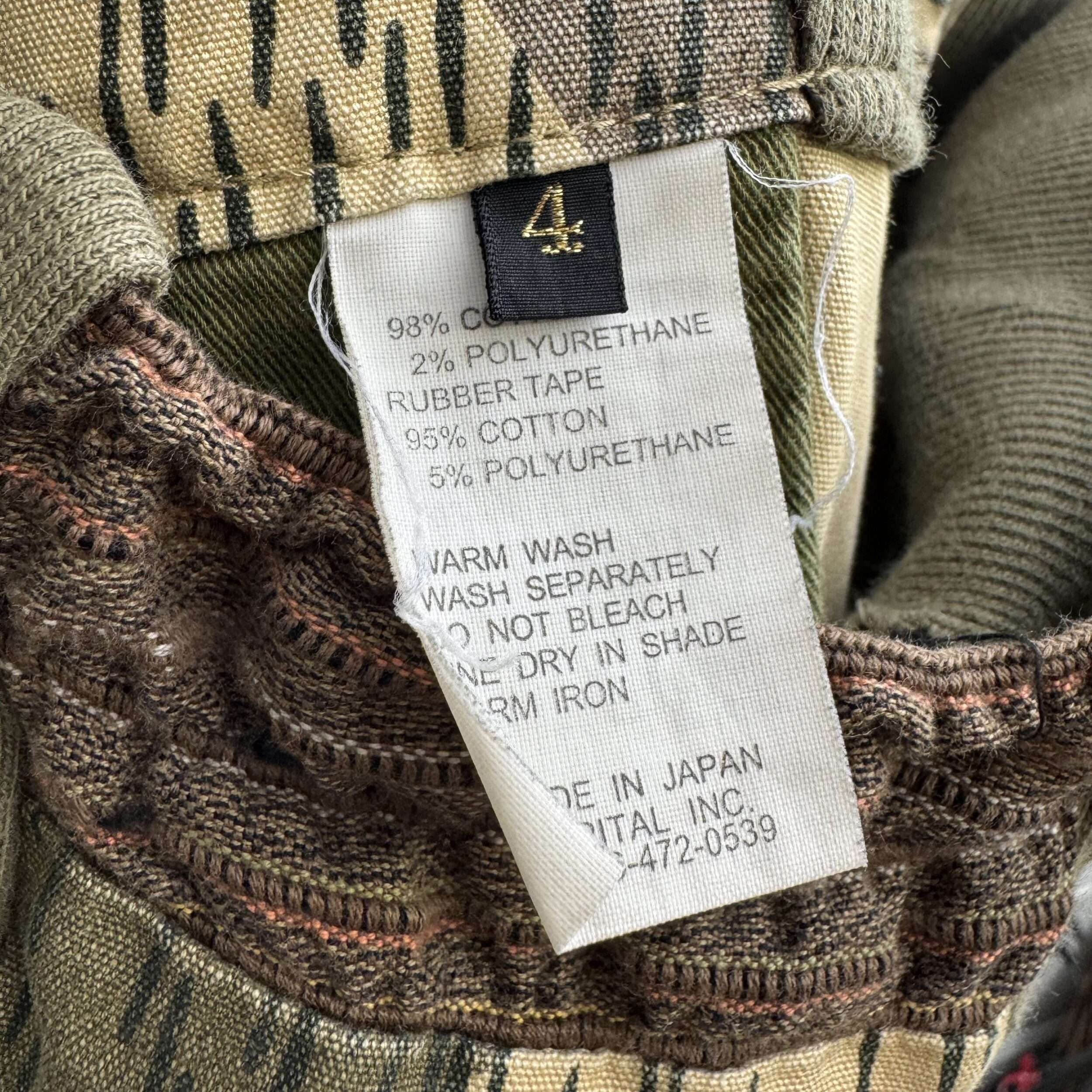 Kapital Line Camo Thermal Cargo Pants - Image 3