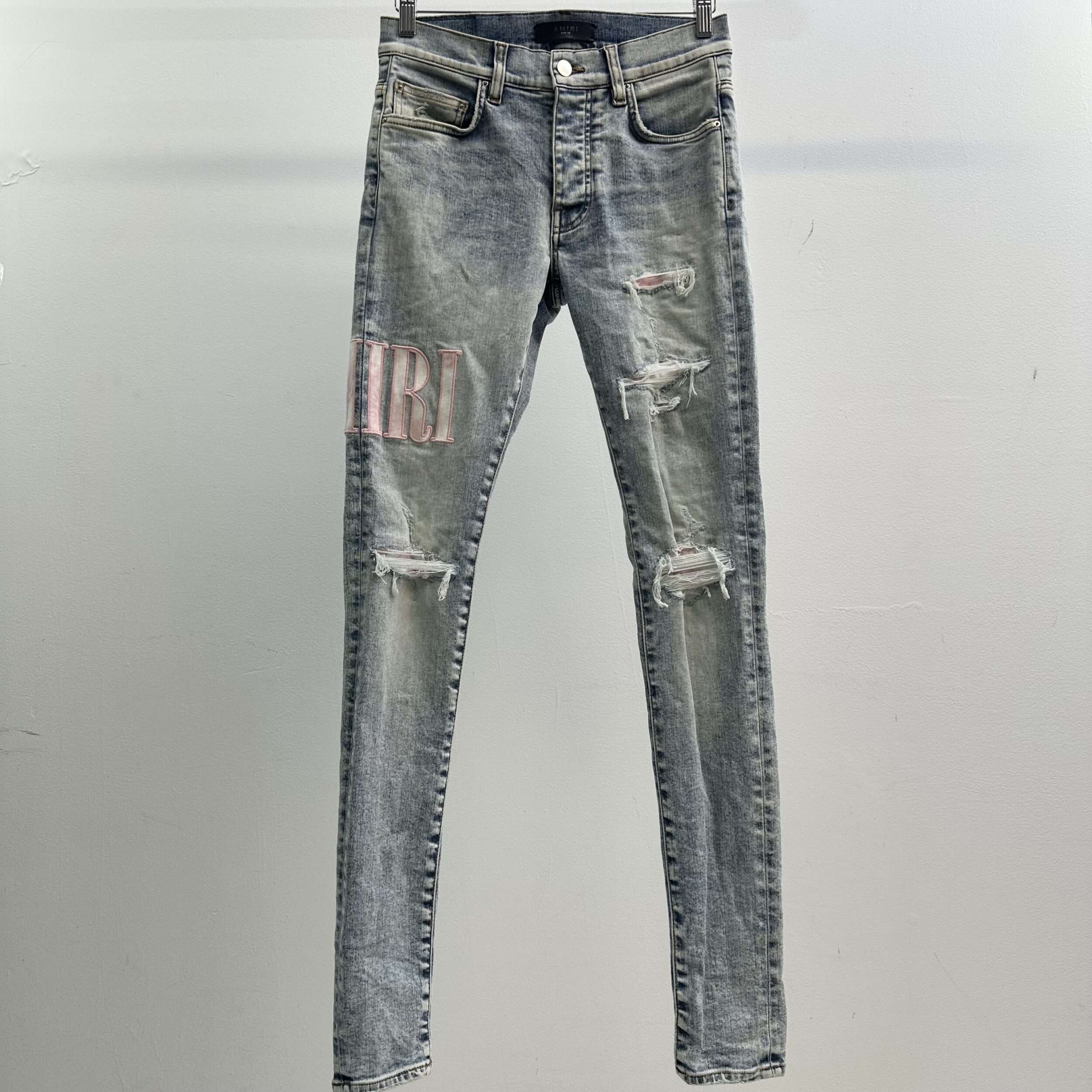 Amiri Embroided Logo Denim