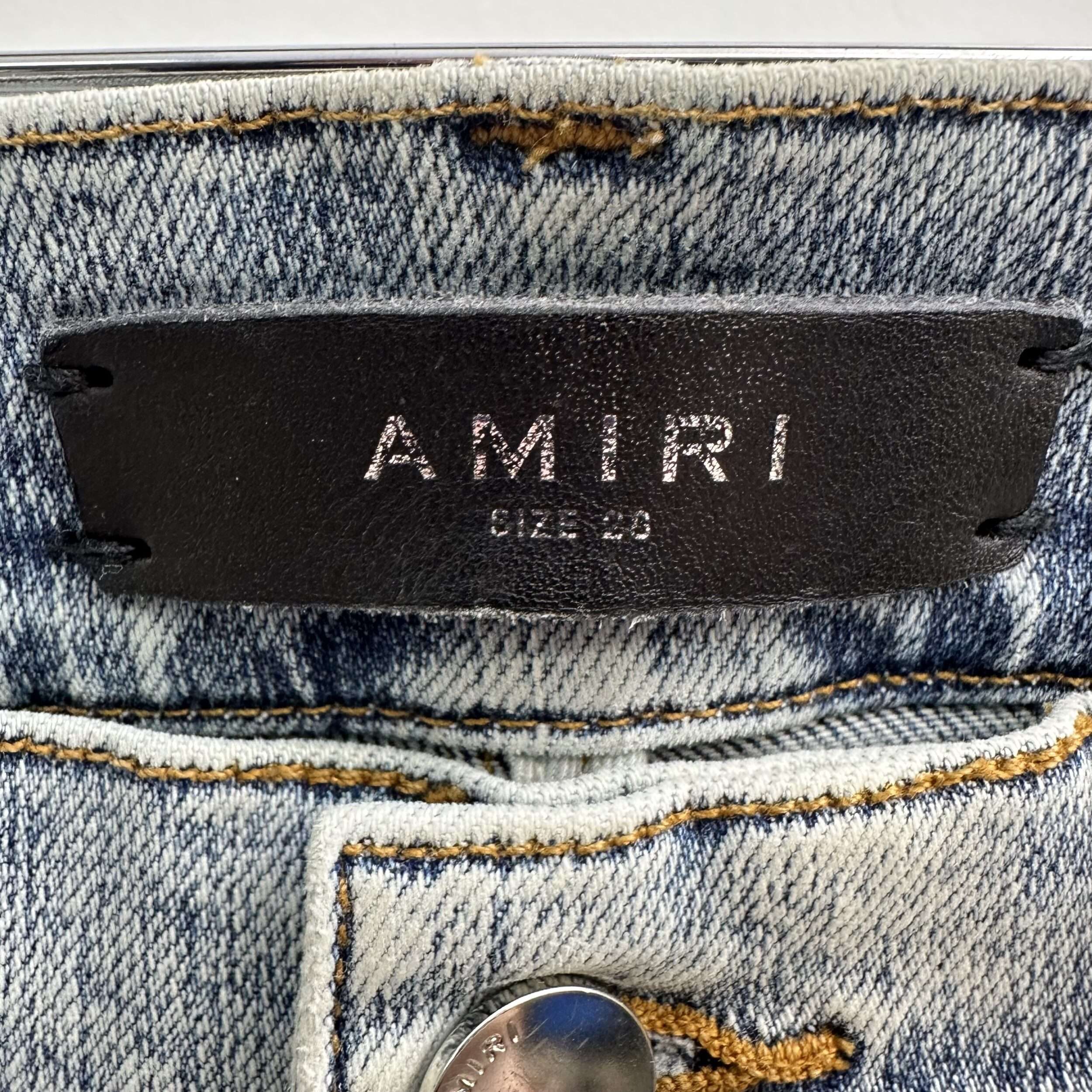 Amiri Embroided Logo Denim - Image 4