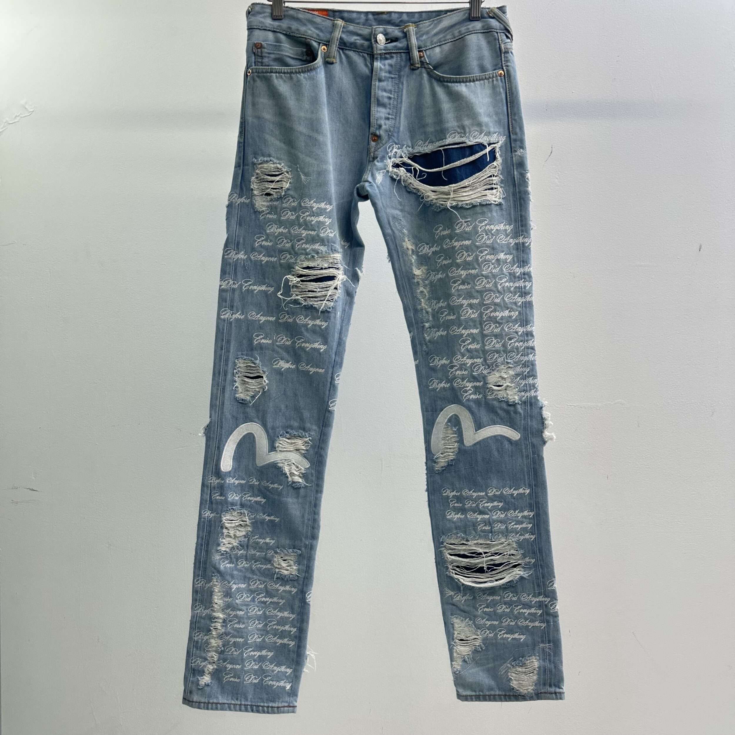 Who Decides War x Evisu Script Logo Denim
