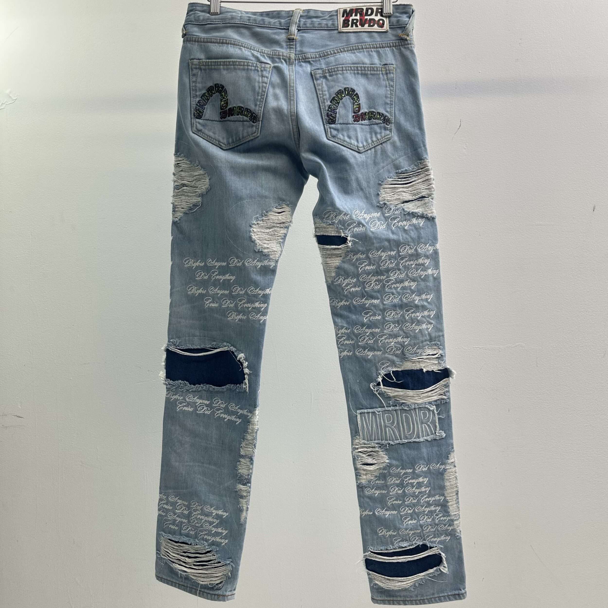 Who Decides War x Evisu Script Logo Denim - Image 3