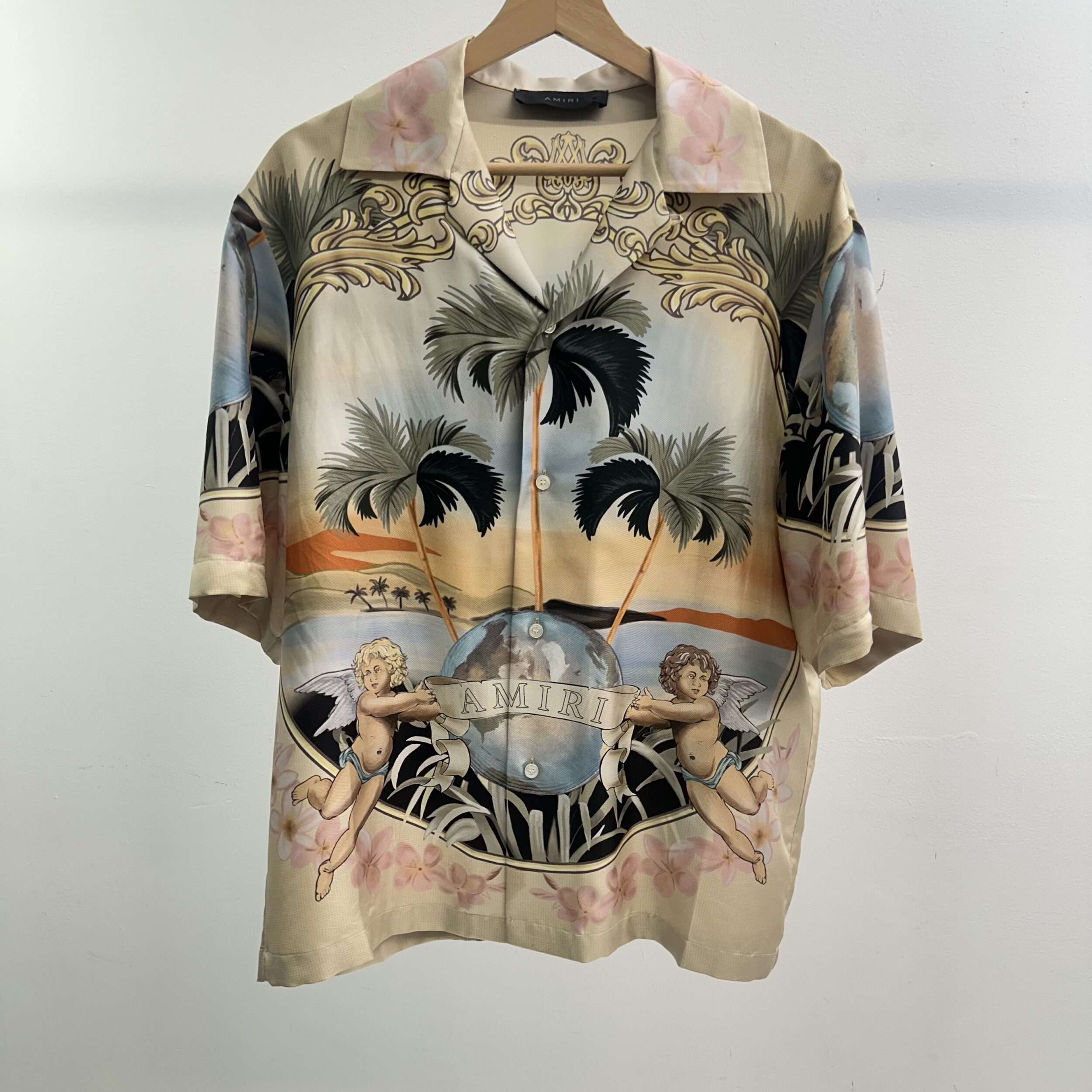 Amiri Beach Angels Silk Shirt
