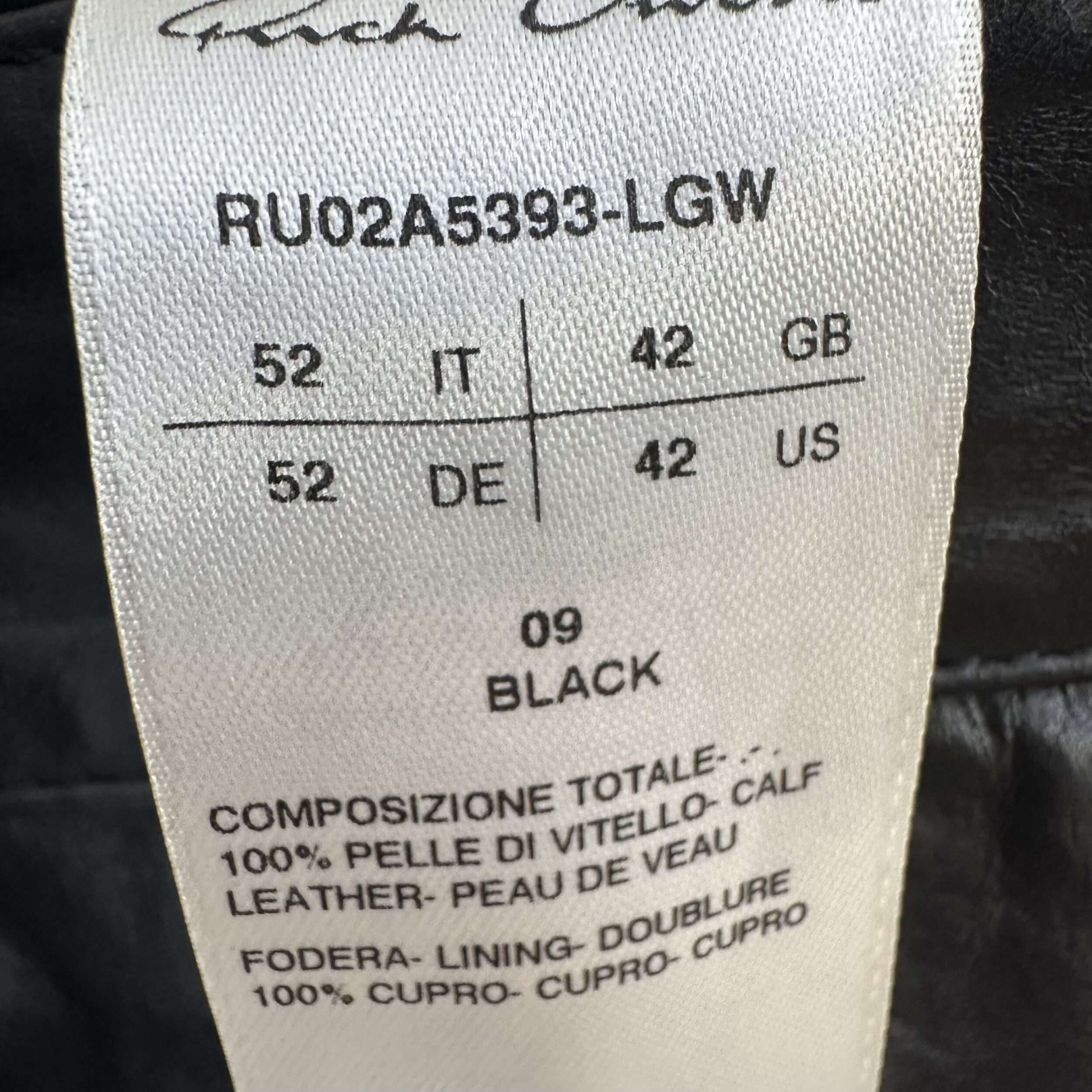 Rick Owens Leather Pants - Image 3