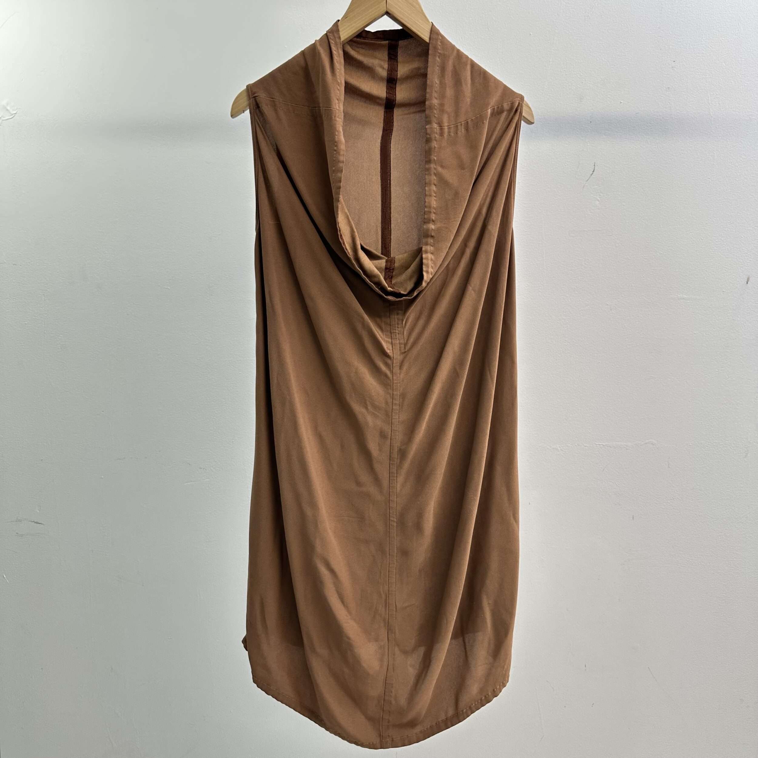 Rick Owens Cowl Neck Sleeveless Dress
