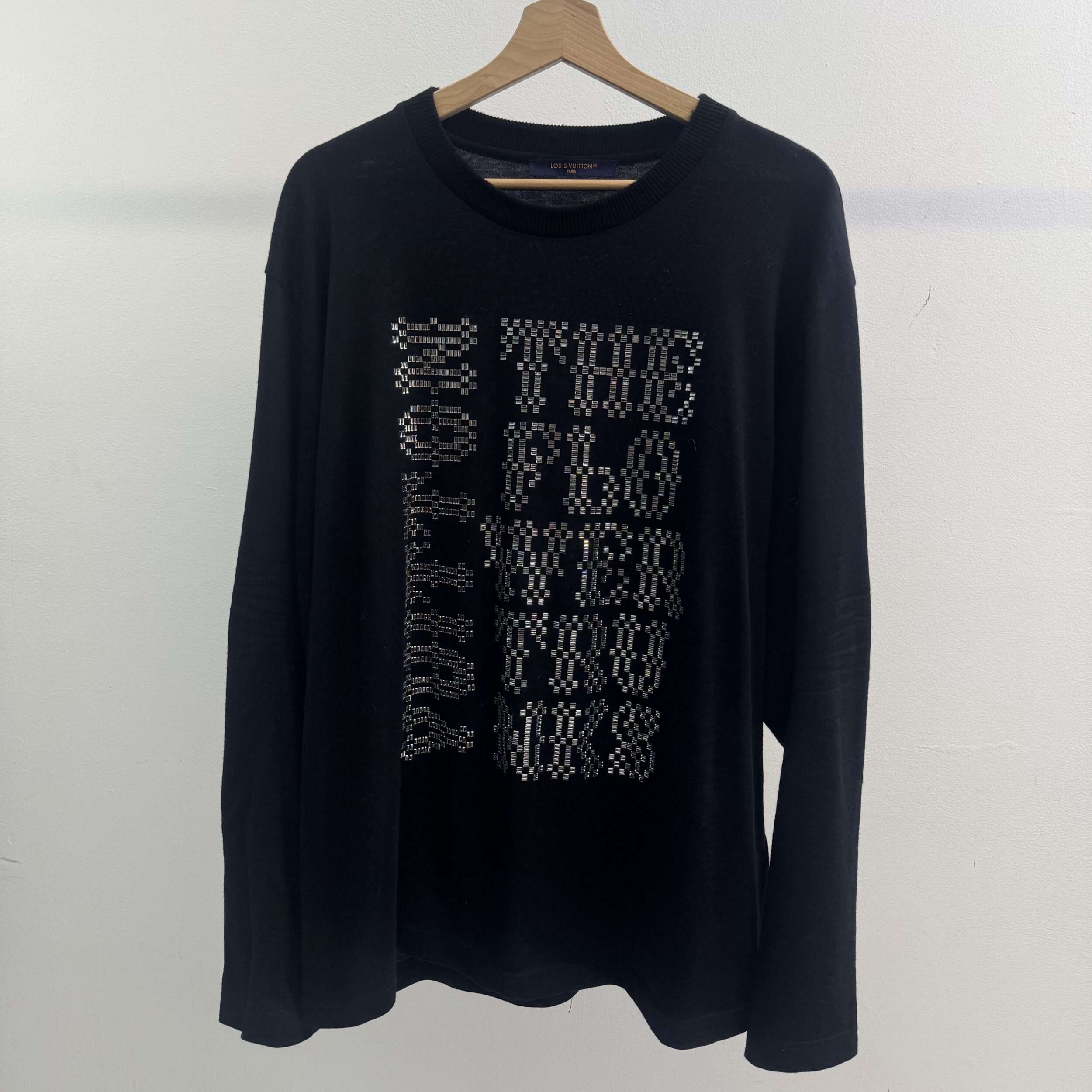 Louis Vuitton Flower Trunks Crystal Long Sleeve Shirt