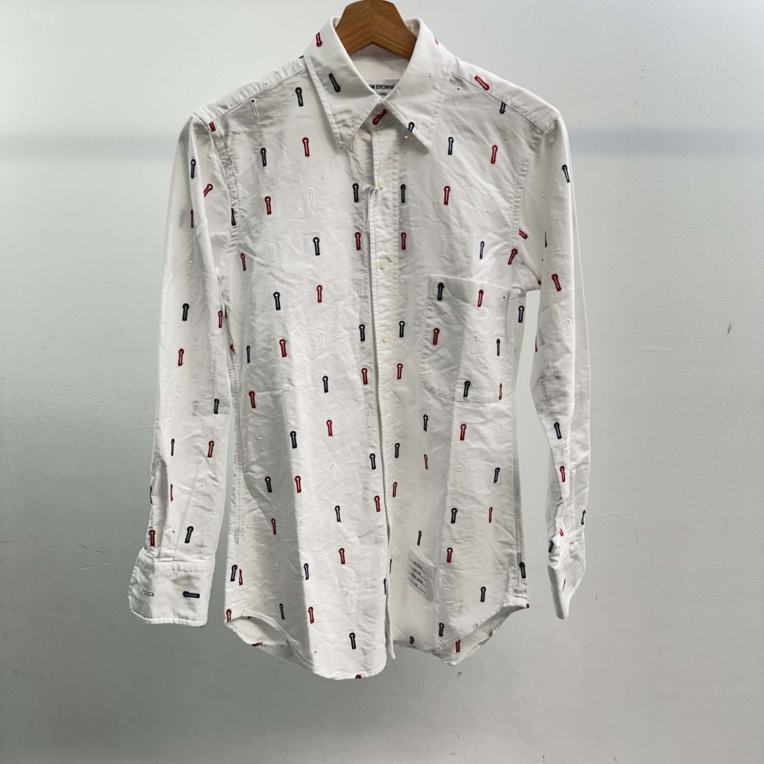 Thom Browne Button Hole Button Up Shirt