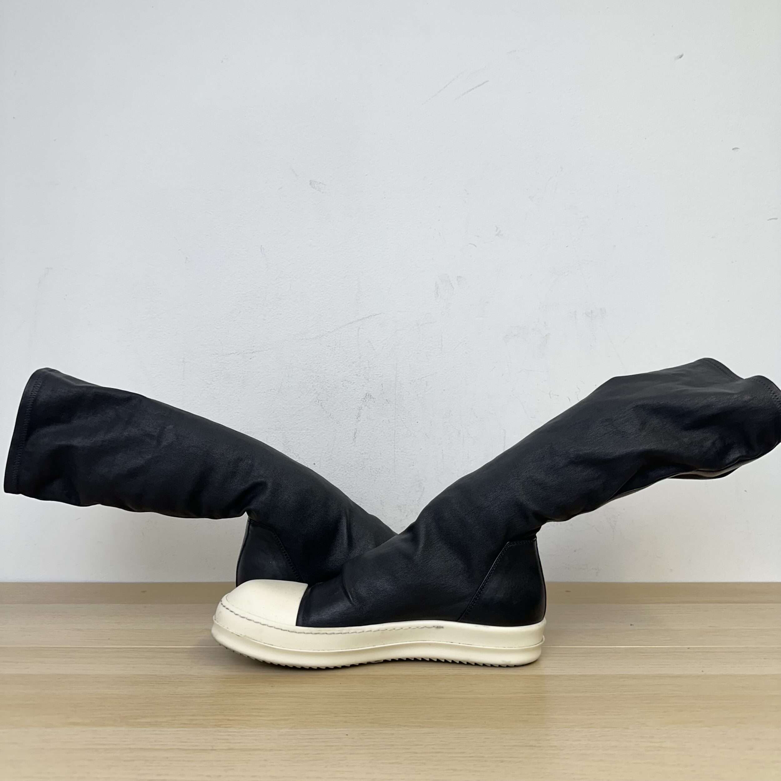 Rick Owens Leather Sock Ramones - Image 3
