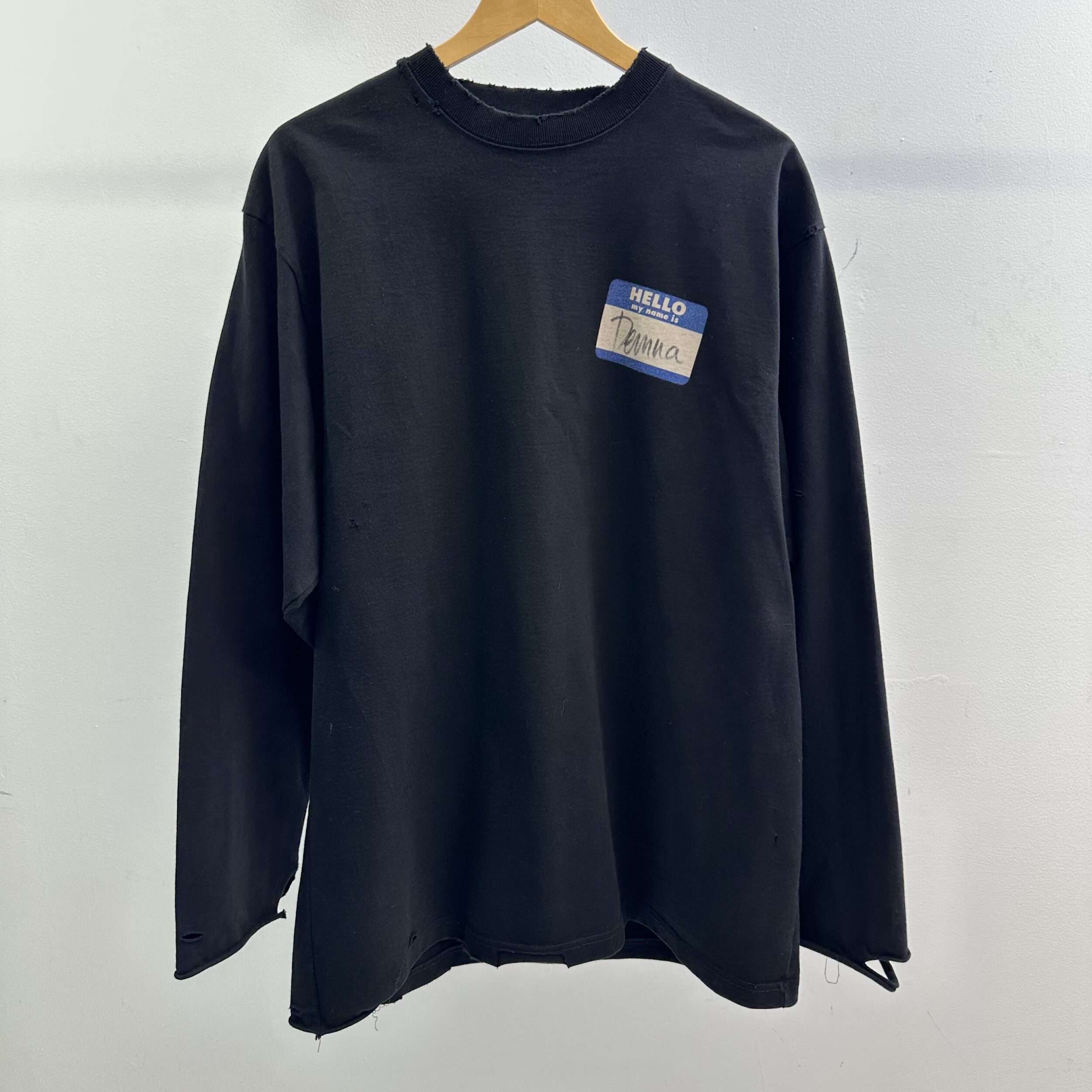 Balenciaga Demna Hi Name Is Long Sleeve Shirt