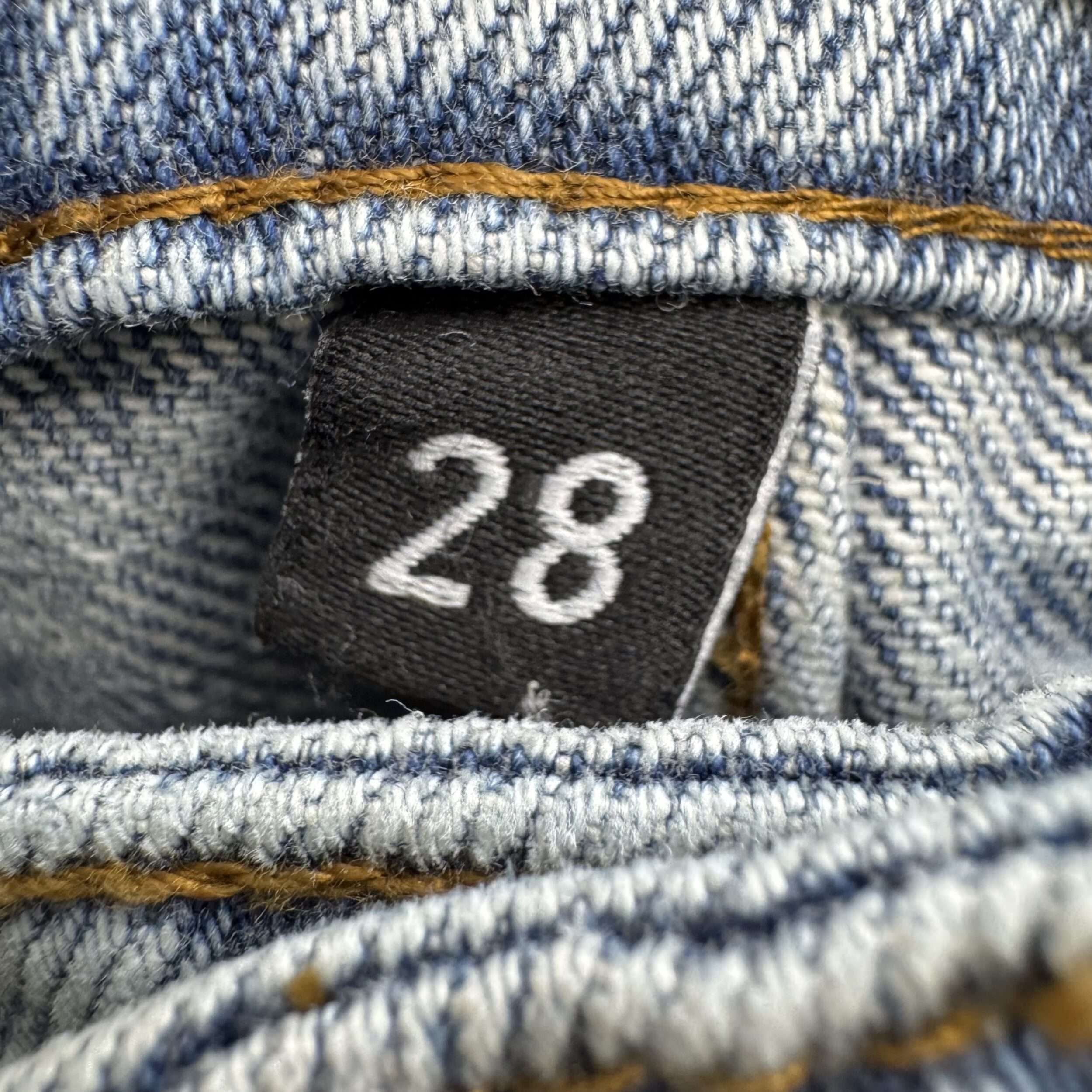 Who Decides War Rhinestone Script Jeans - Image 3
