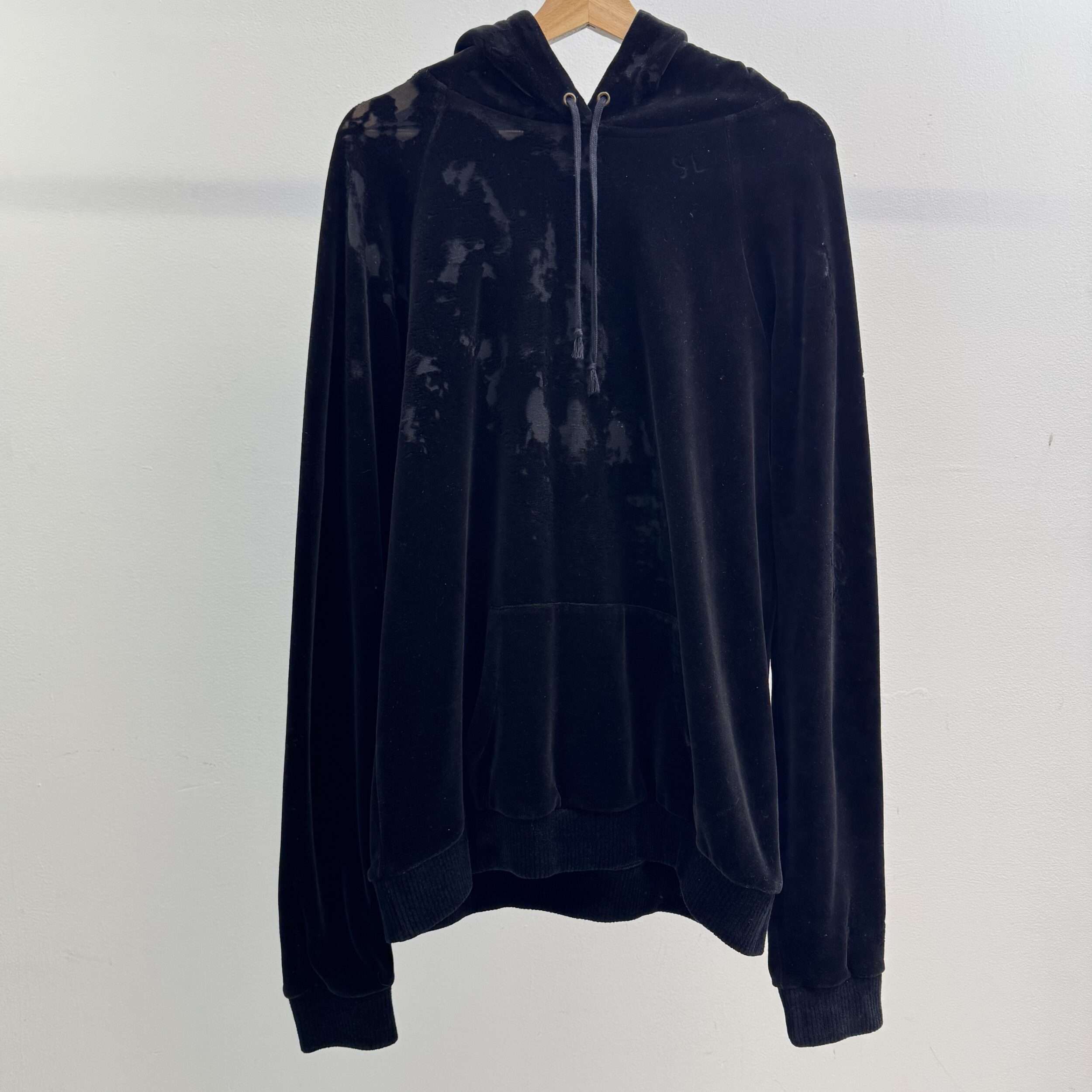 Saint Laurent Destroy Velour Hoodie