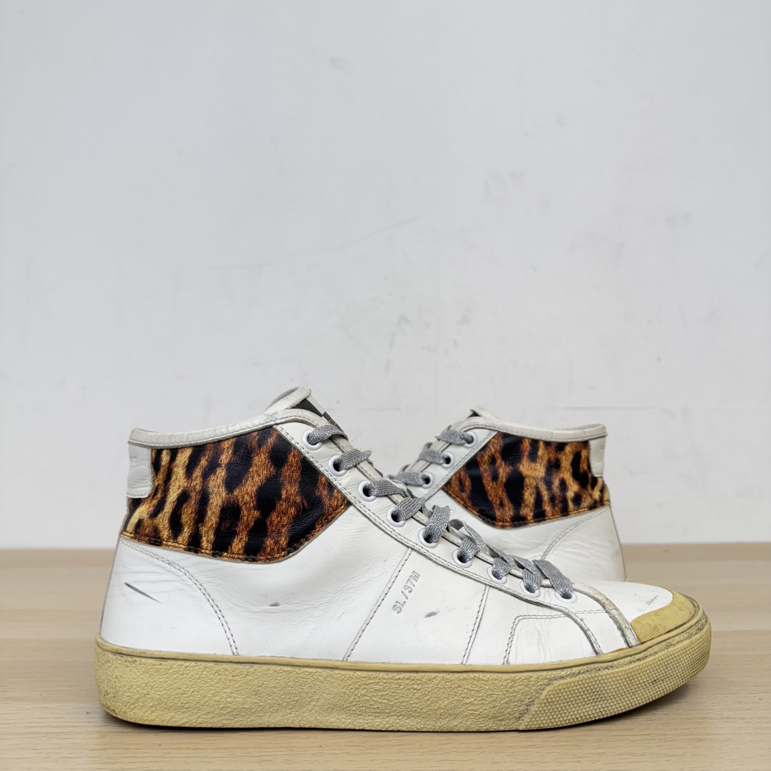 Saint Laurent Cheetah Court Sneakers - Image 3