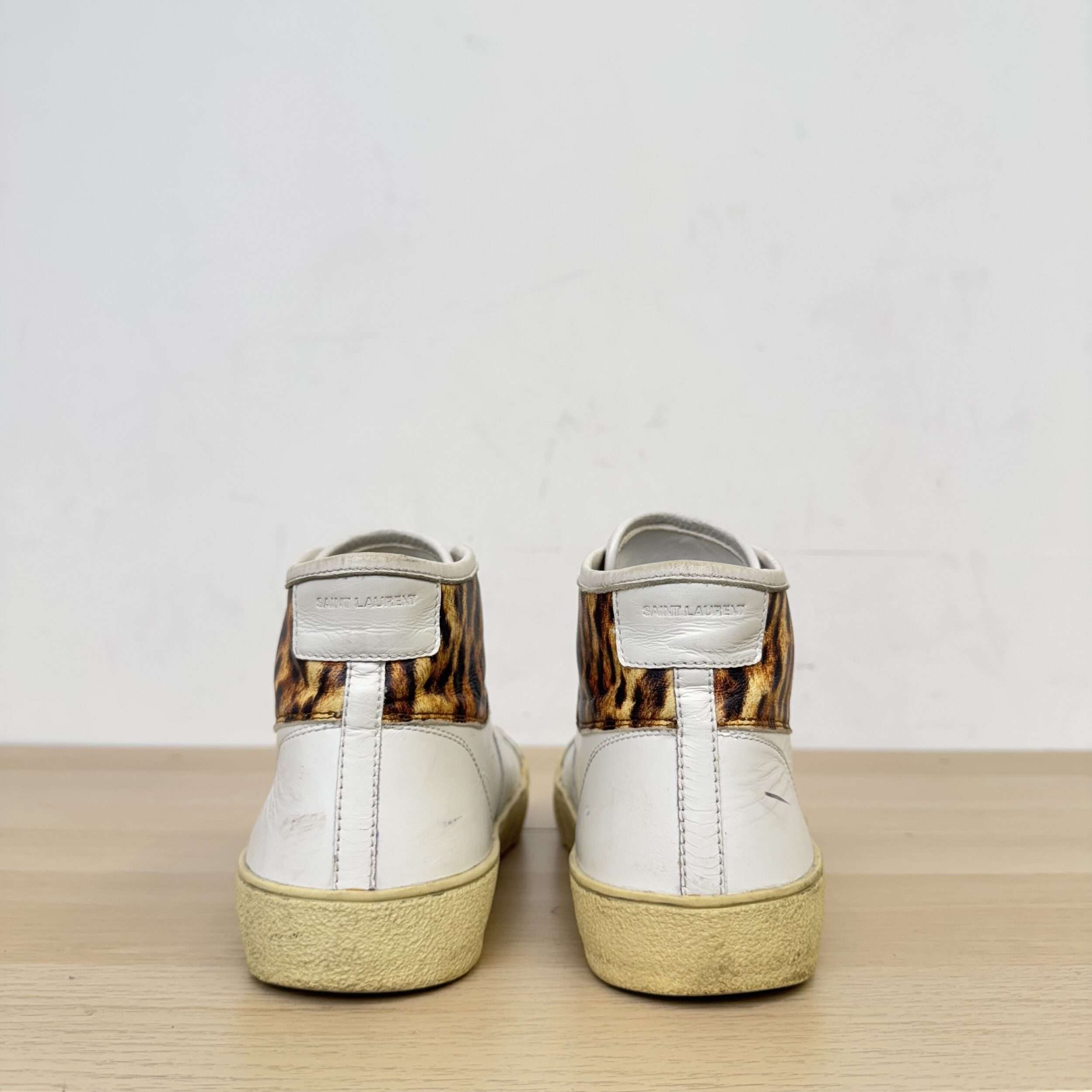 Saint Laurent Cheetah Court Sneakers - Image 4