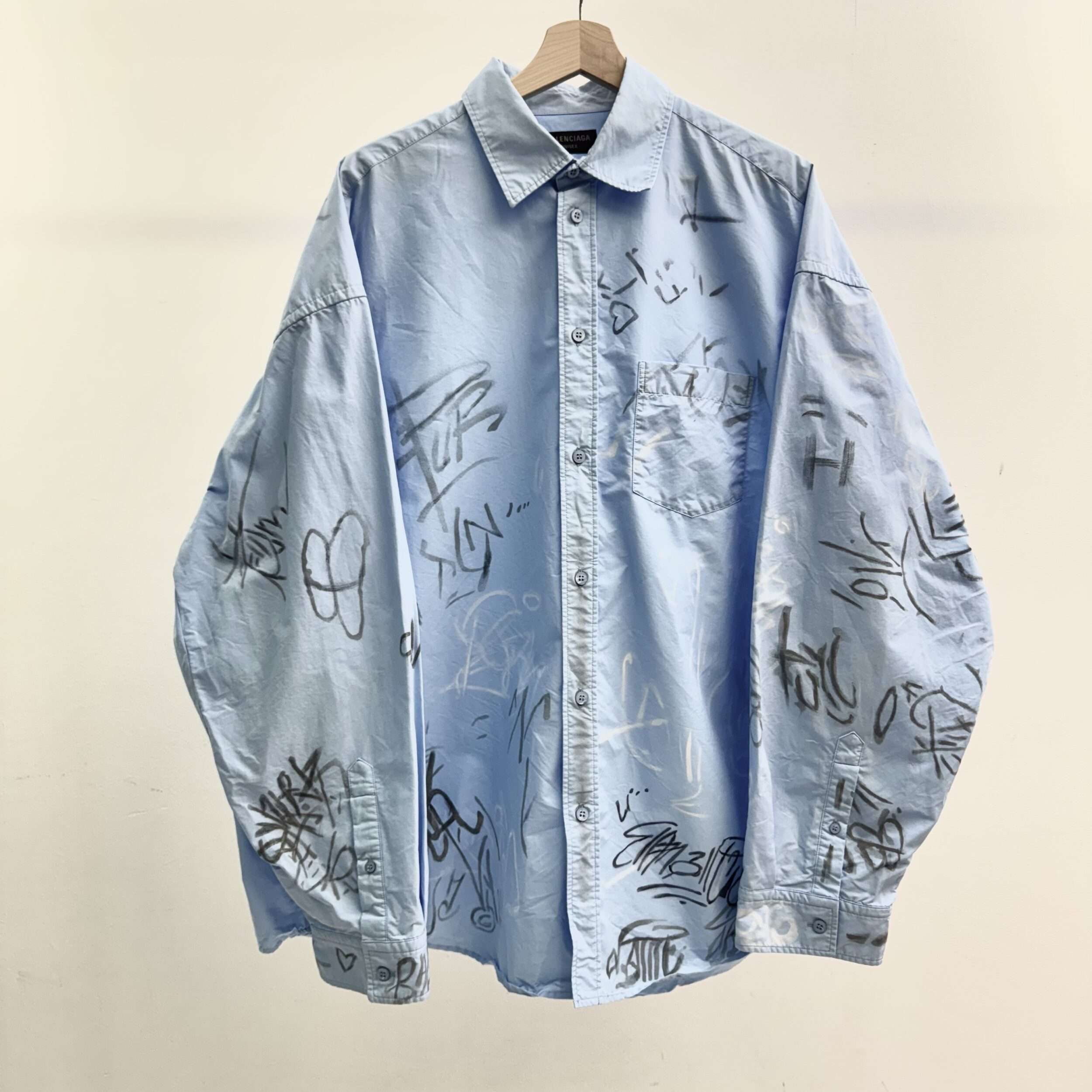 Balenciaga Graffiti Button Up