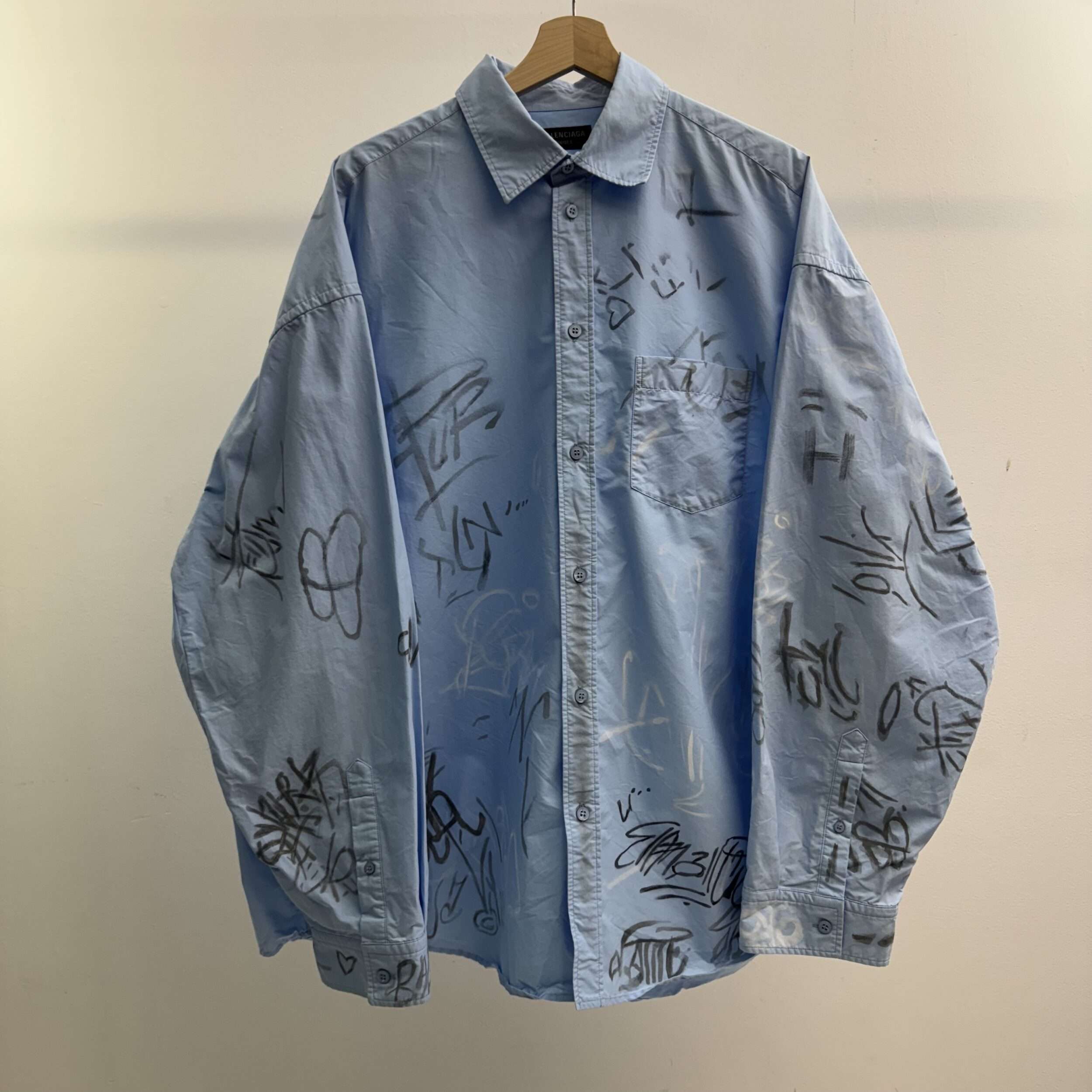 Balenciaga Graffiti Button Up - Image 2