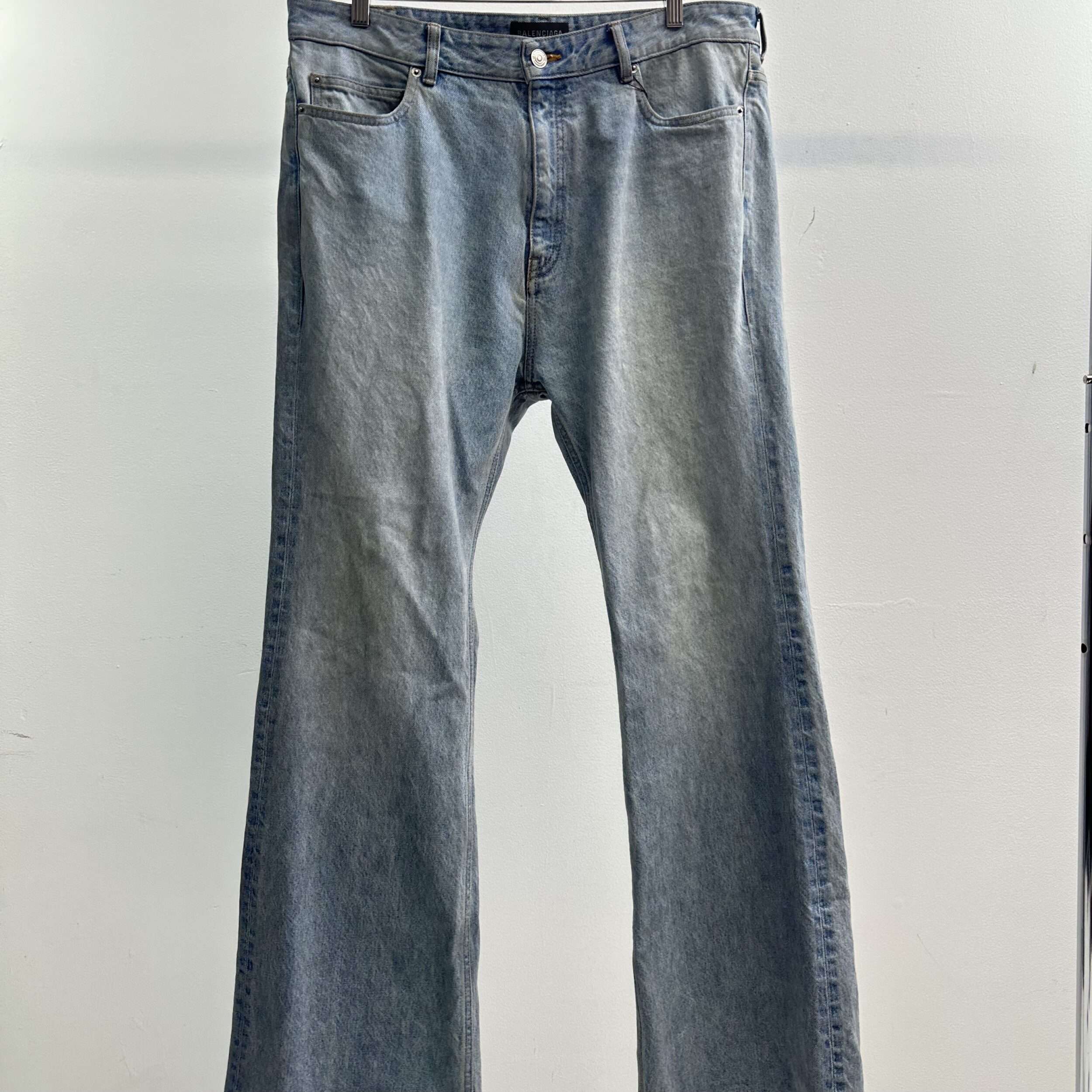 Balenciaga Light Wash Flared Jeans