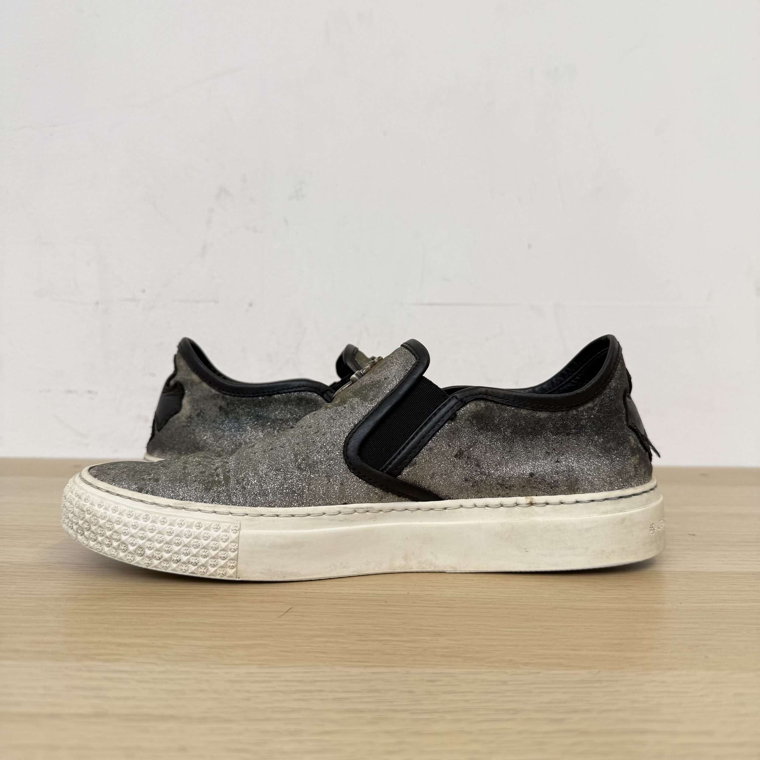 Chrome Hearts Glitter Slip On Sneakers - Image 3