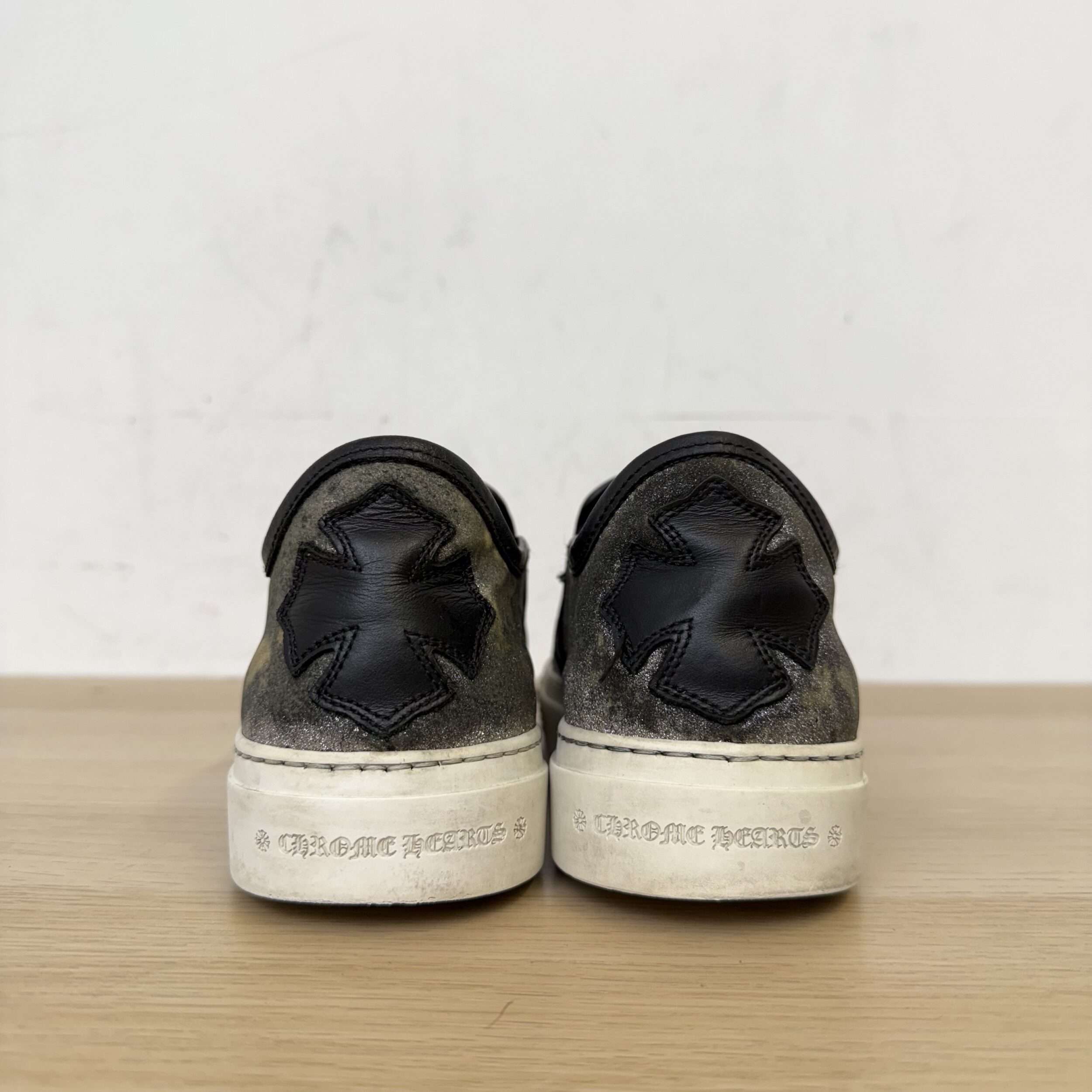 Chrome Hearts Glitter Slip On Sneakers - Image 4