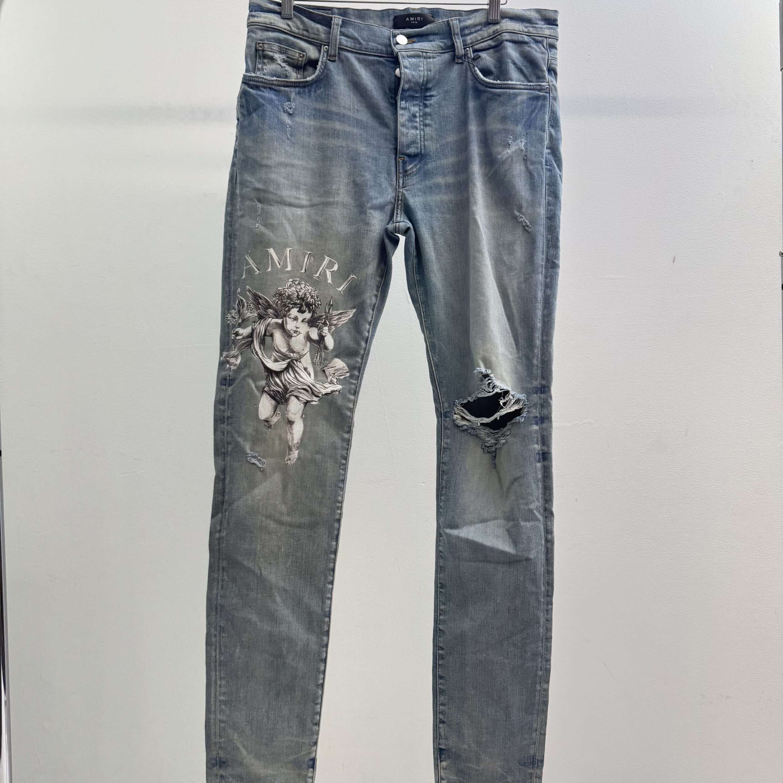 Amiri Angel Logo Jeans