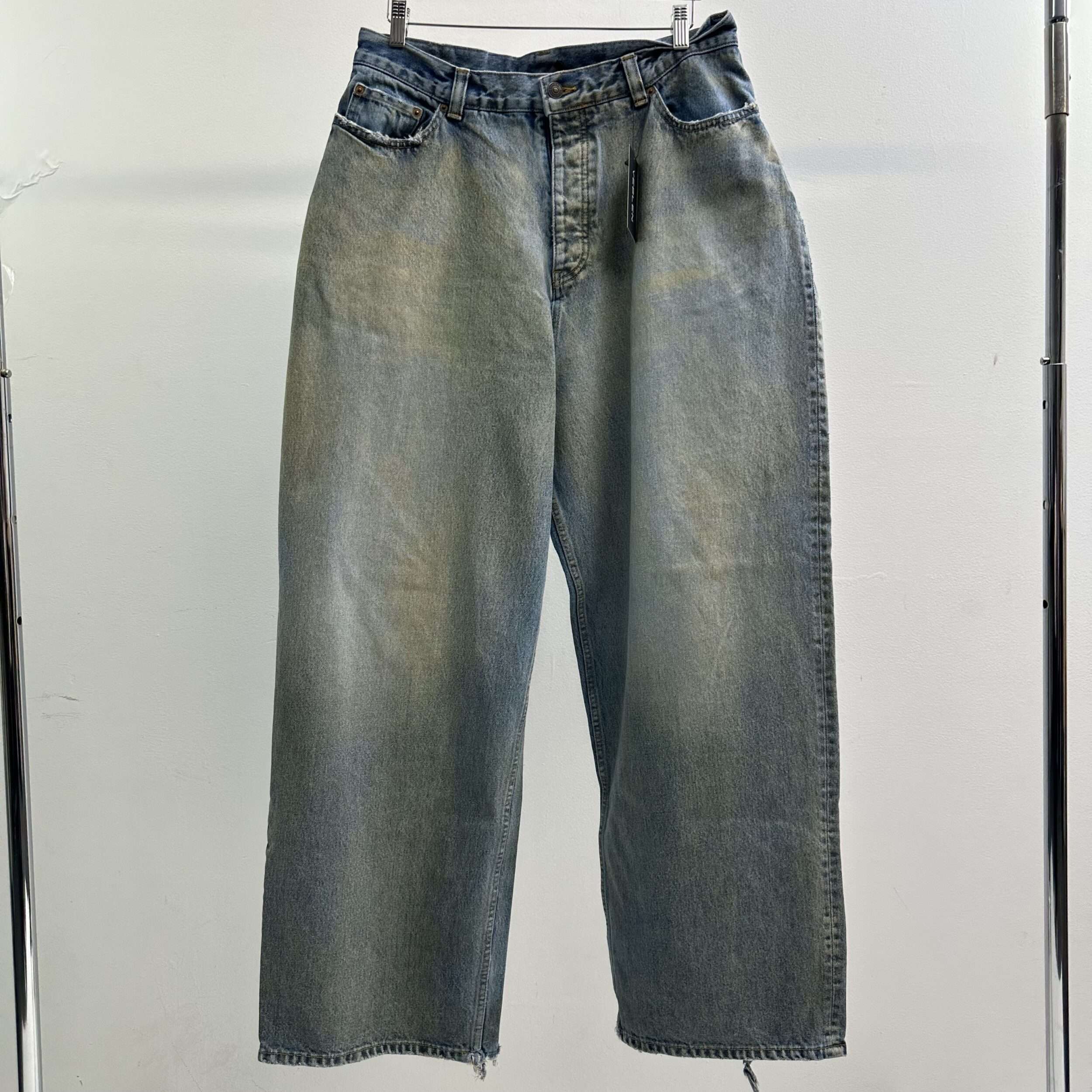 Balenciaga FW22 Waxed Baggy Jeans