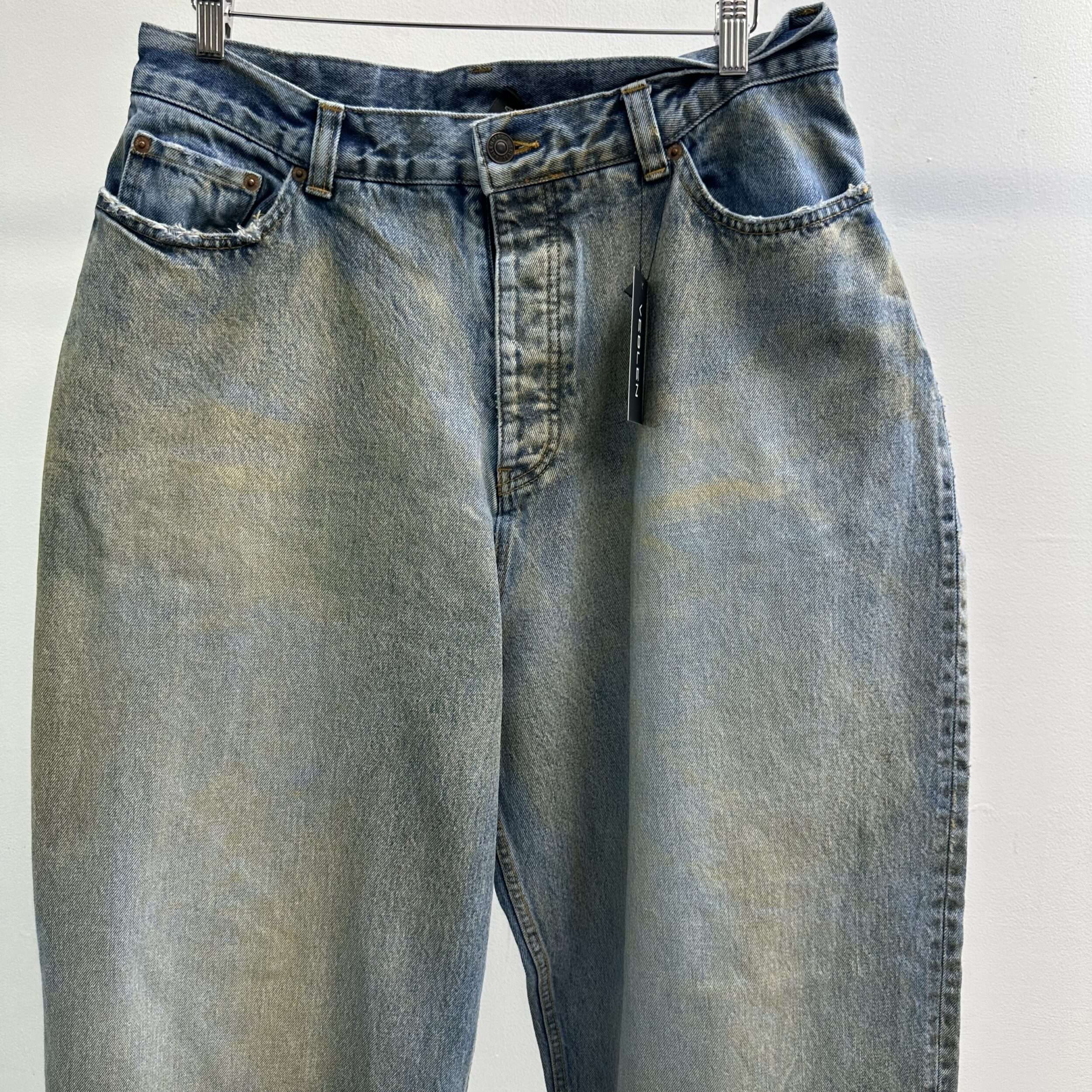 Balenciaga FW22 Waxed Baggy Jeans - Image 2