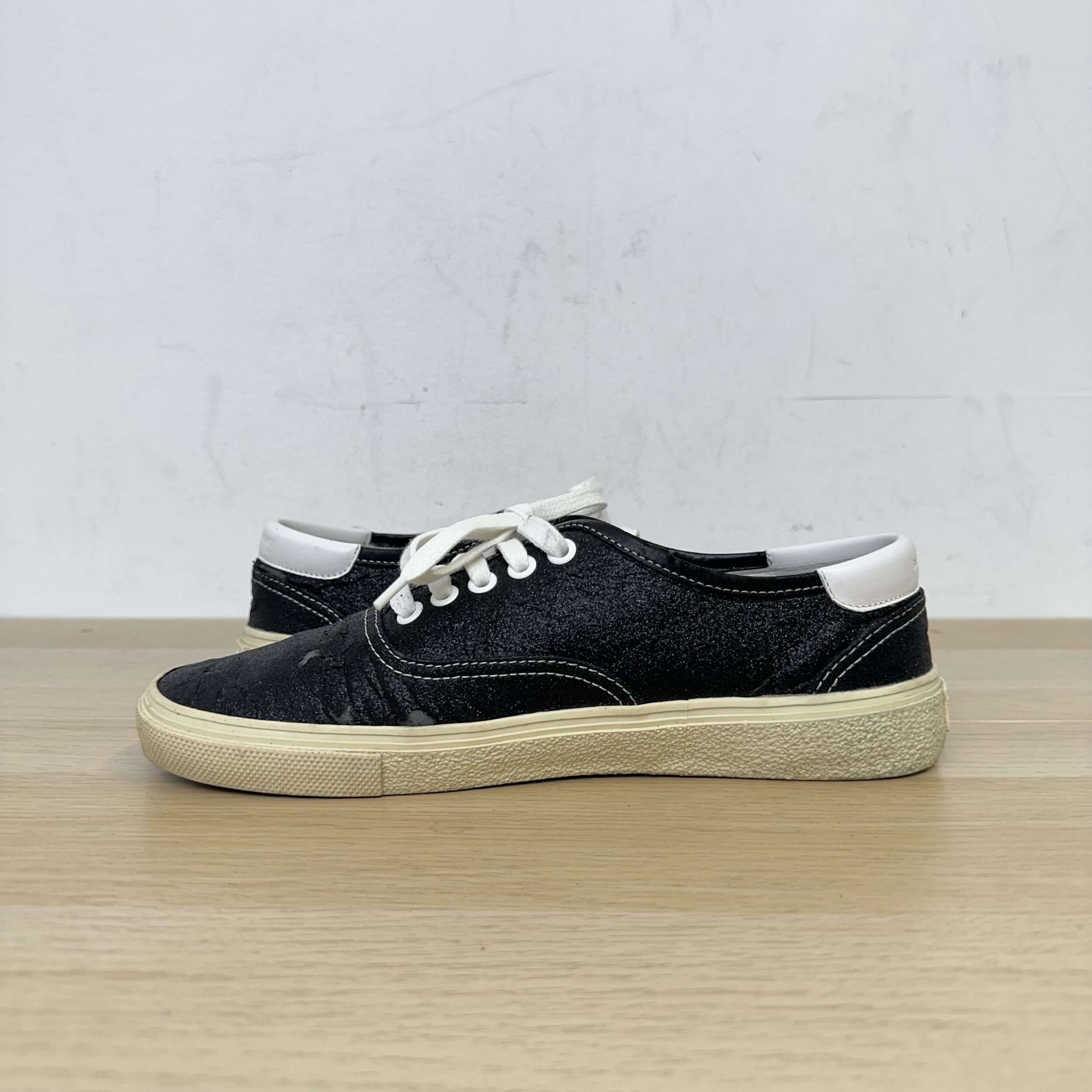 Saint Laurent Glitter Venice Sneakers - Image 3