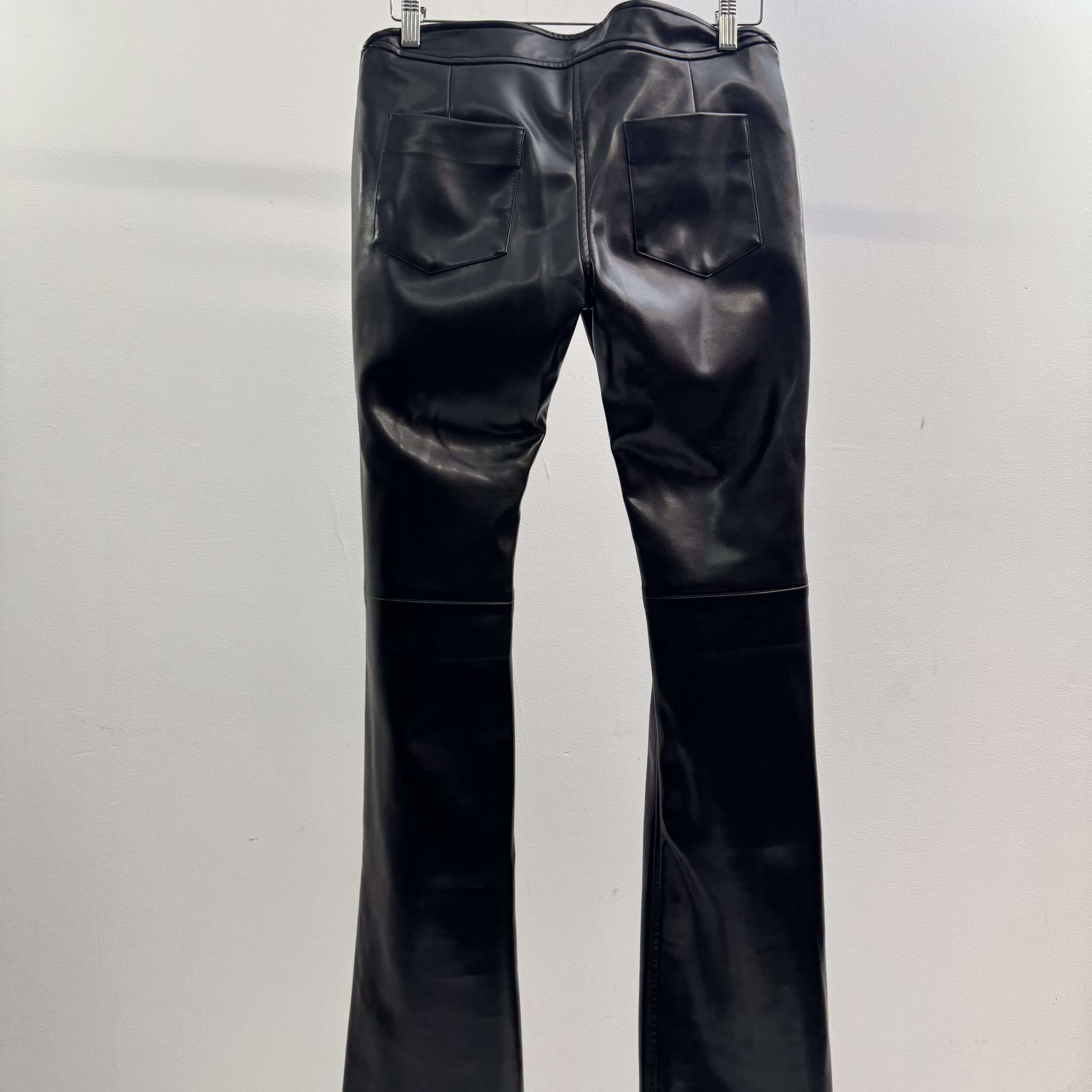 Mowalola Hands Graphic Faux Leather Pants - Image 3