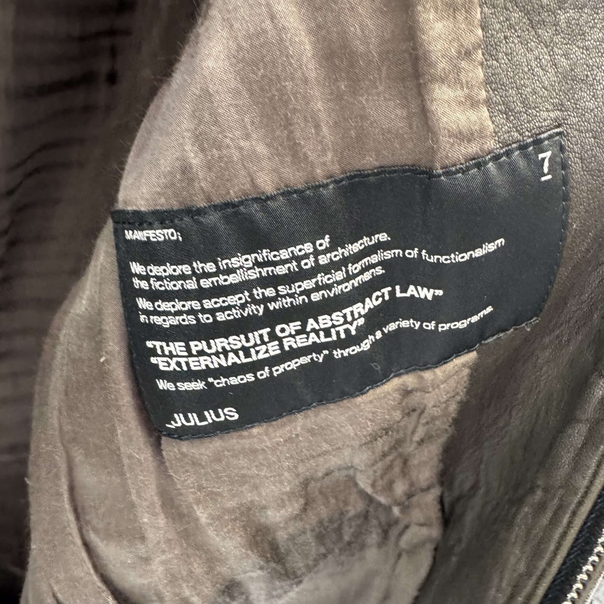 Julius 2007 Moto Zip Leather Jacket - Image 3