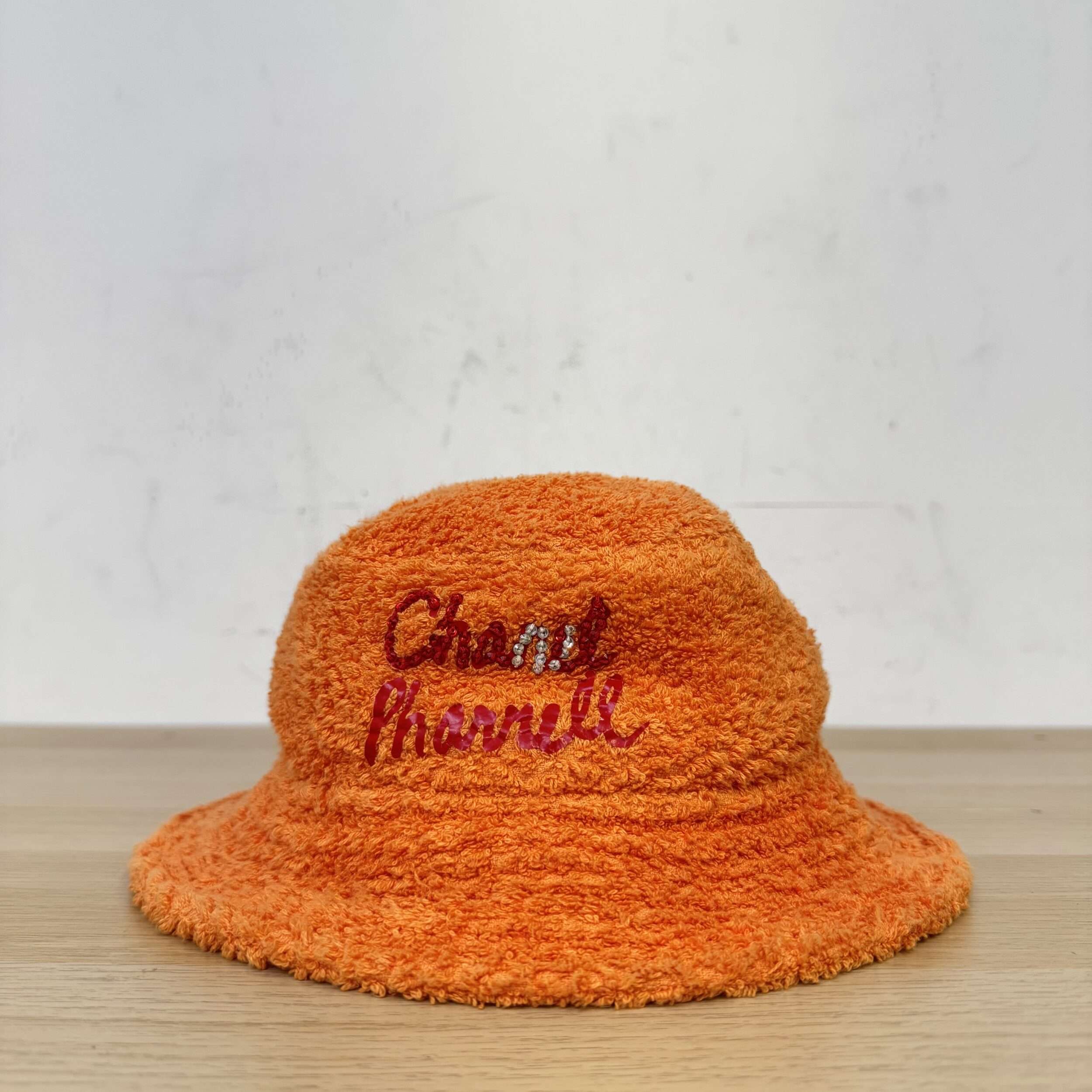 Chanel x Pharrell Rhinestone Terry Cloth Bucket Hat - Image 2
