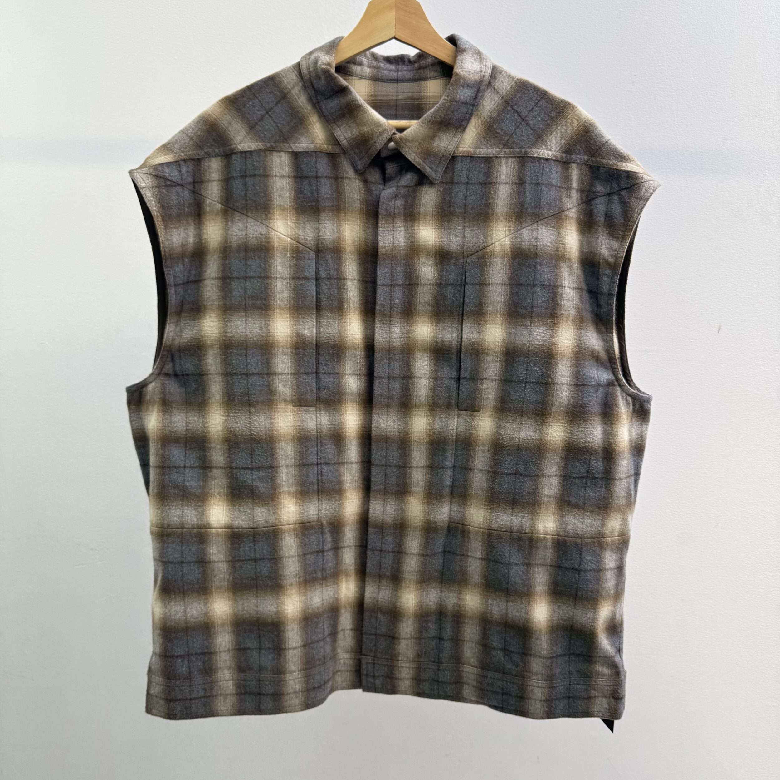 Rick Owens Sleeveless Flannel