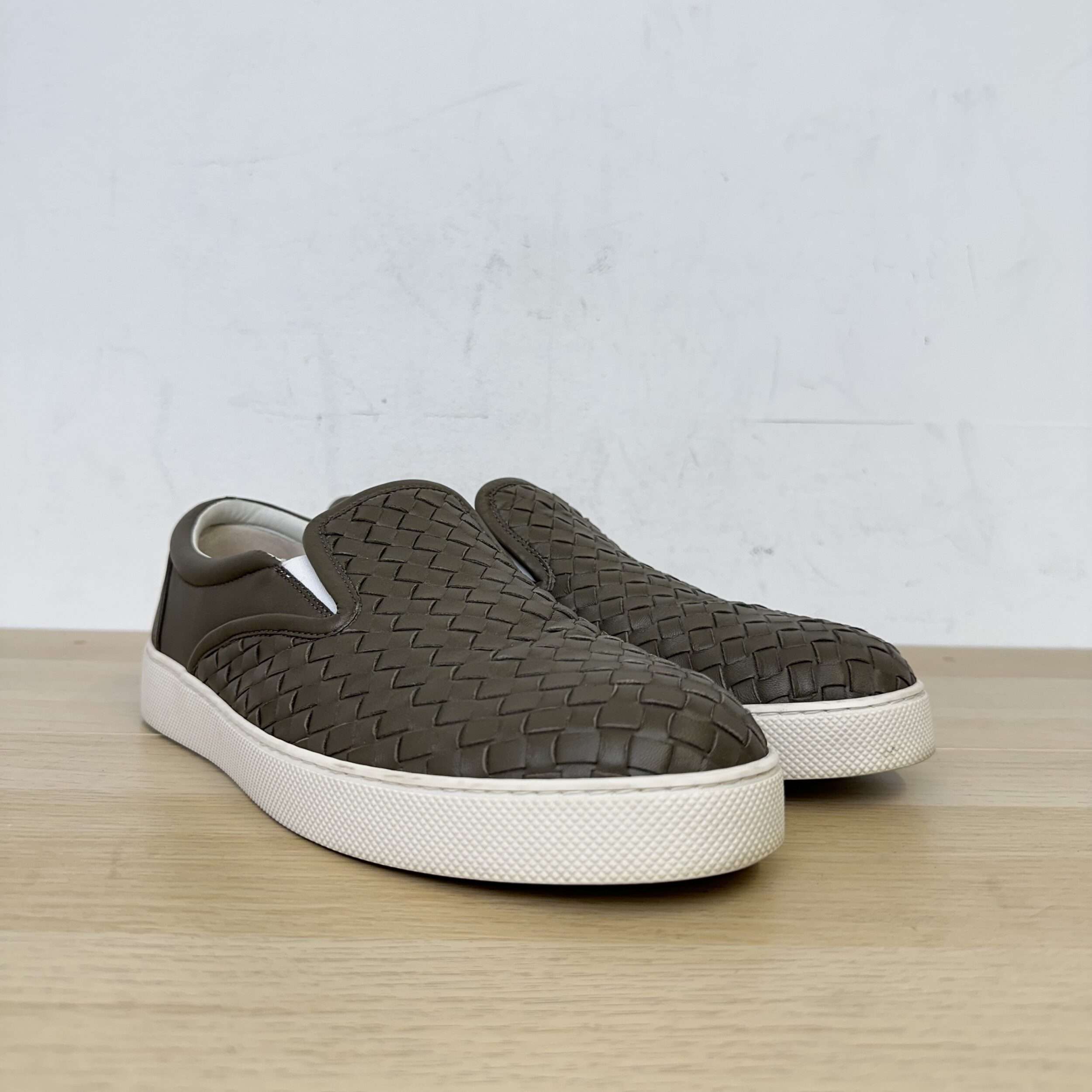 Bottega Veneta Woven Slip On Sneakers