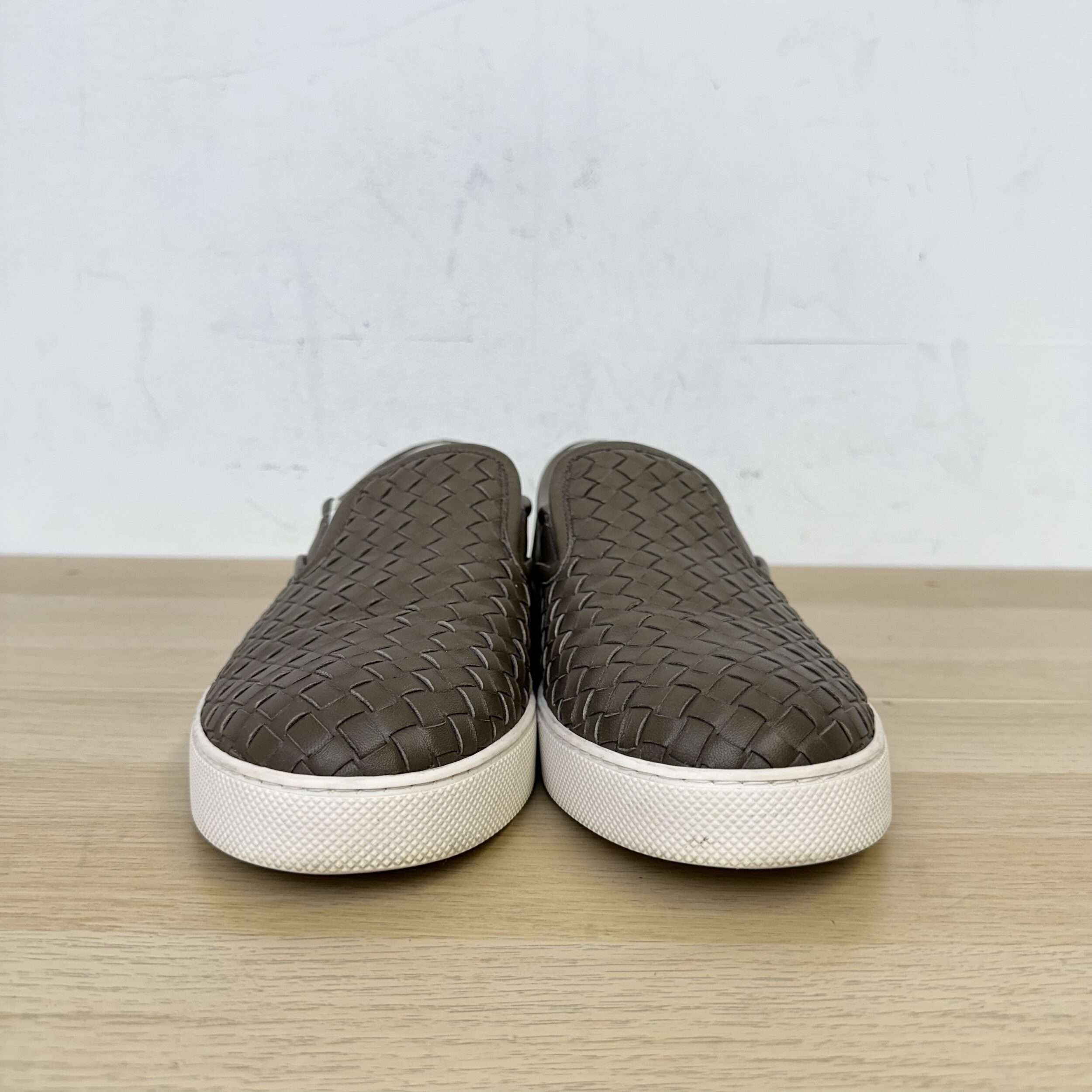 Bottega Veneta Woven Slip On Sneakers - Image 2