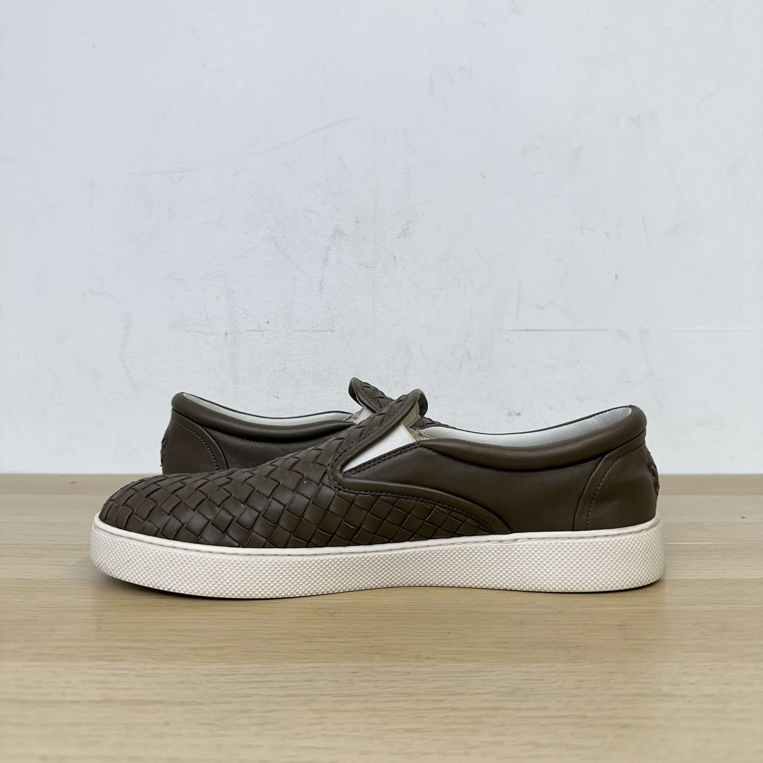 Bottega Veneta Woven Slip On Sneakers - Image 3