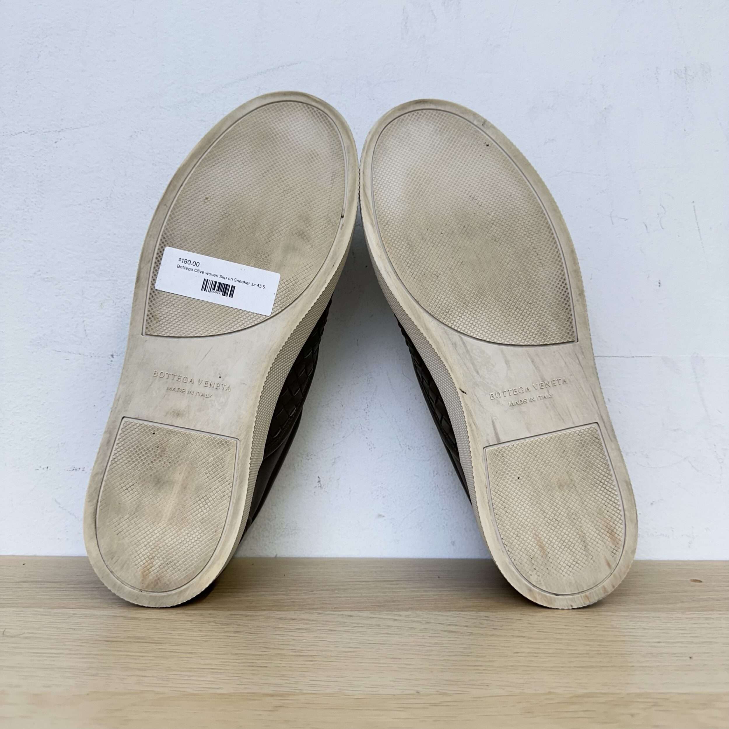 Bottega Veneta Woven Slip On Sneakers - Image 5