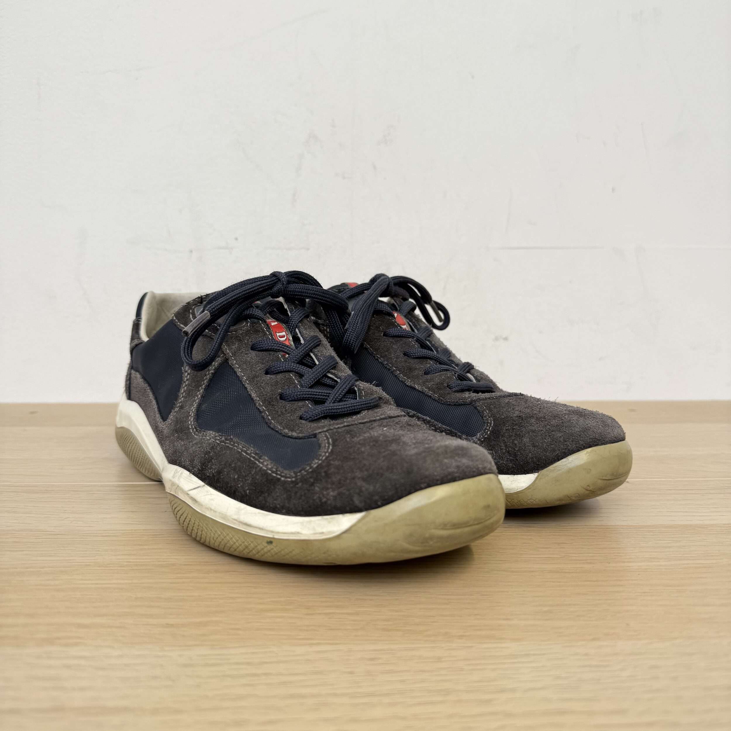 Prada Vintage Suede Americas Cup Sneakers