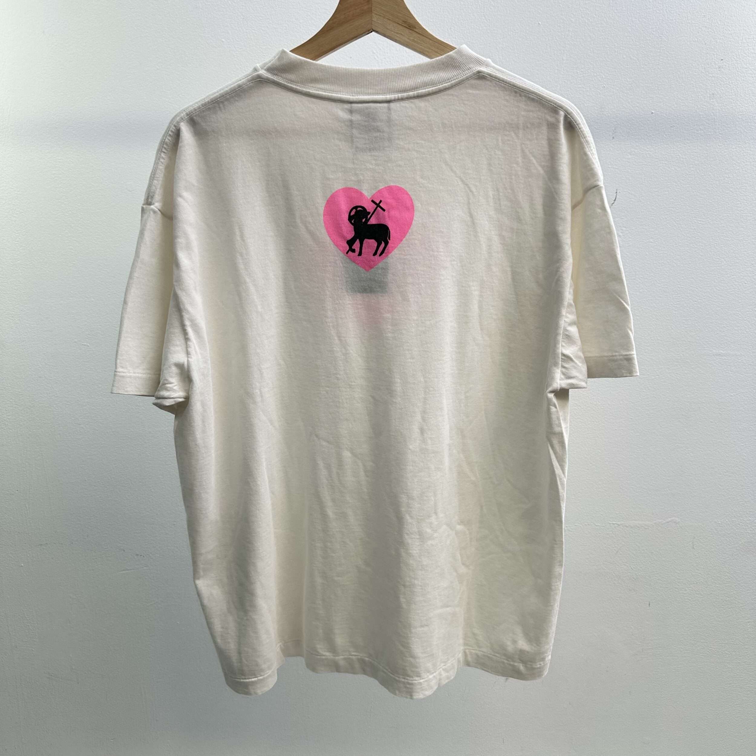 Saint Michael Heart Logo T Shirt - Image 2