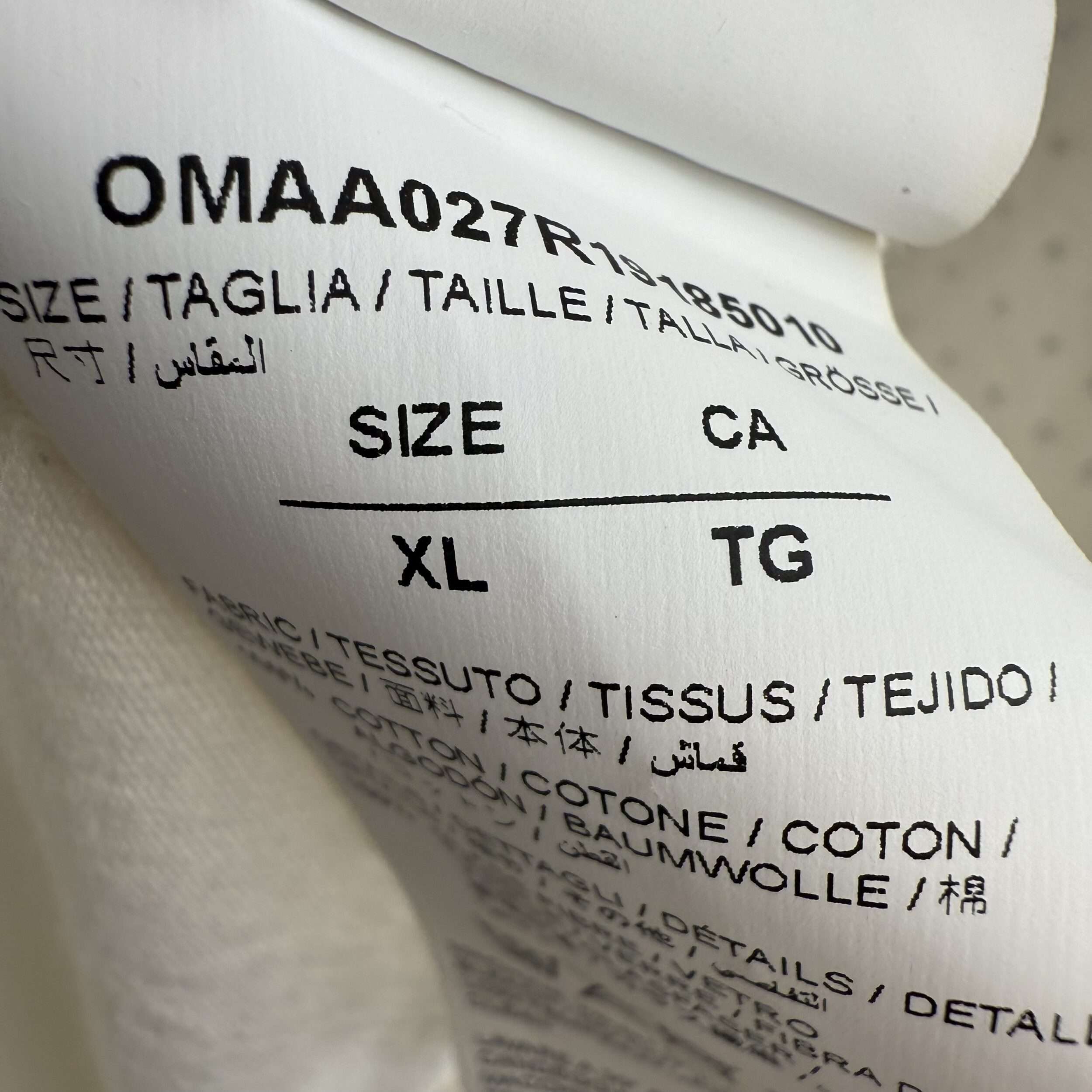 Off White Rhinestone Logo T-Shirt - Image 3