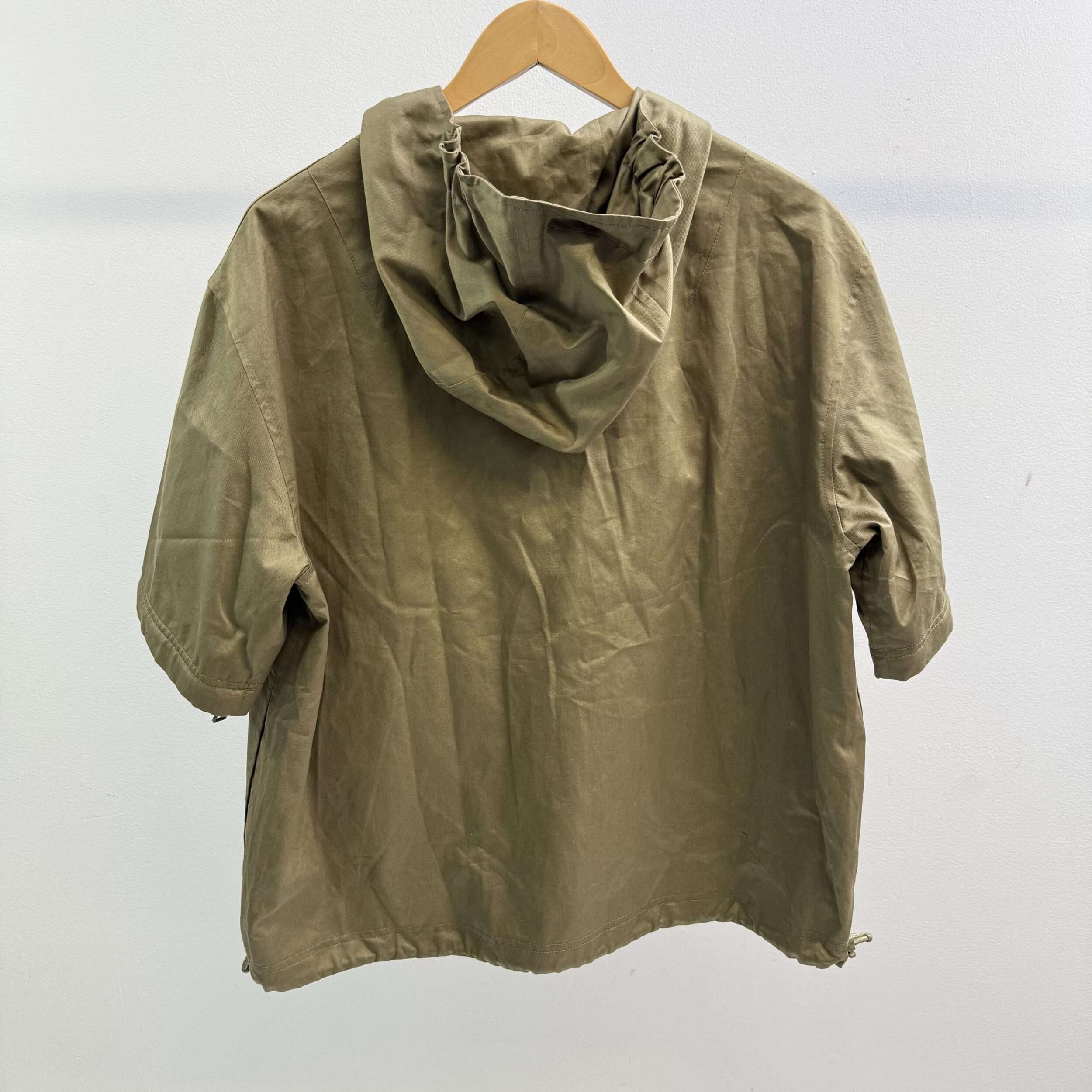 Louis Vuitton Khaki Hooded Zip Up Shirt - Image 2
