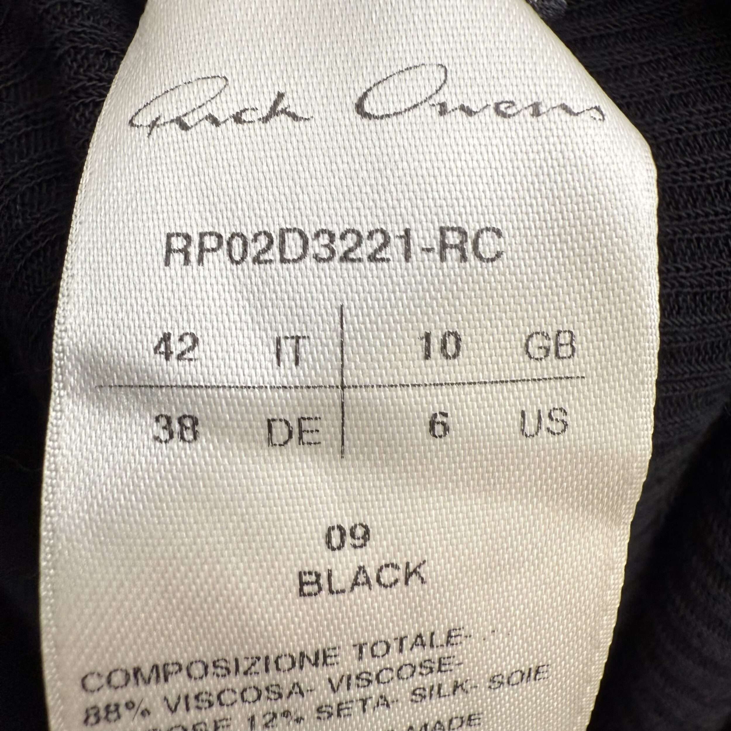 Rick Owens Banana Long Sleeve Shirt - Image 3