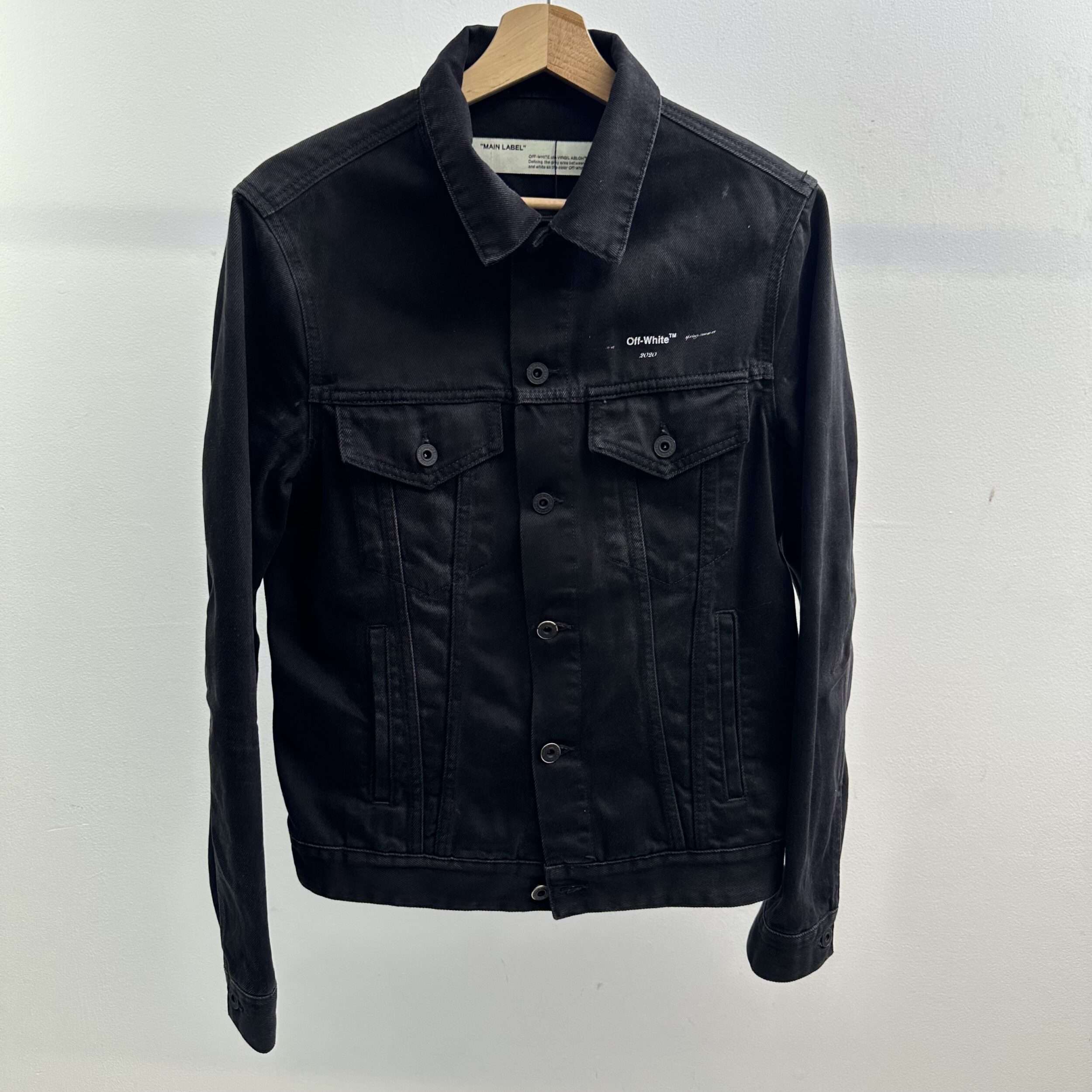 Off White Duct Tape Denim Jacket
