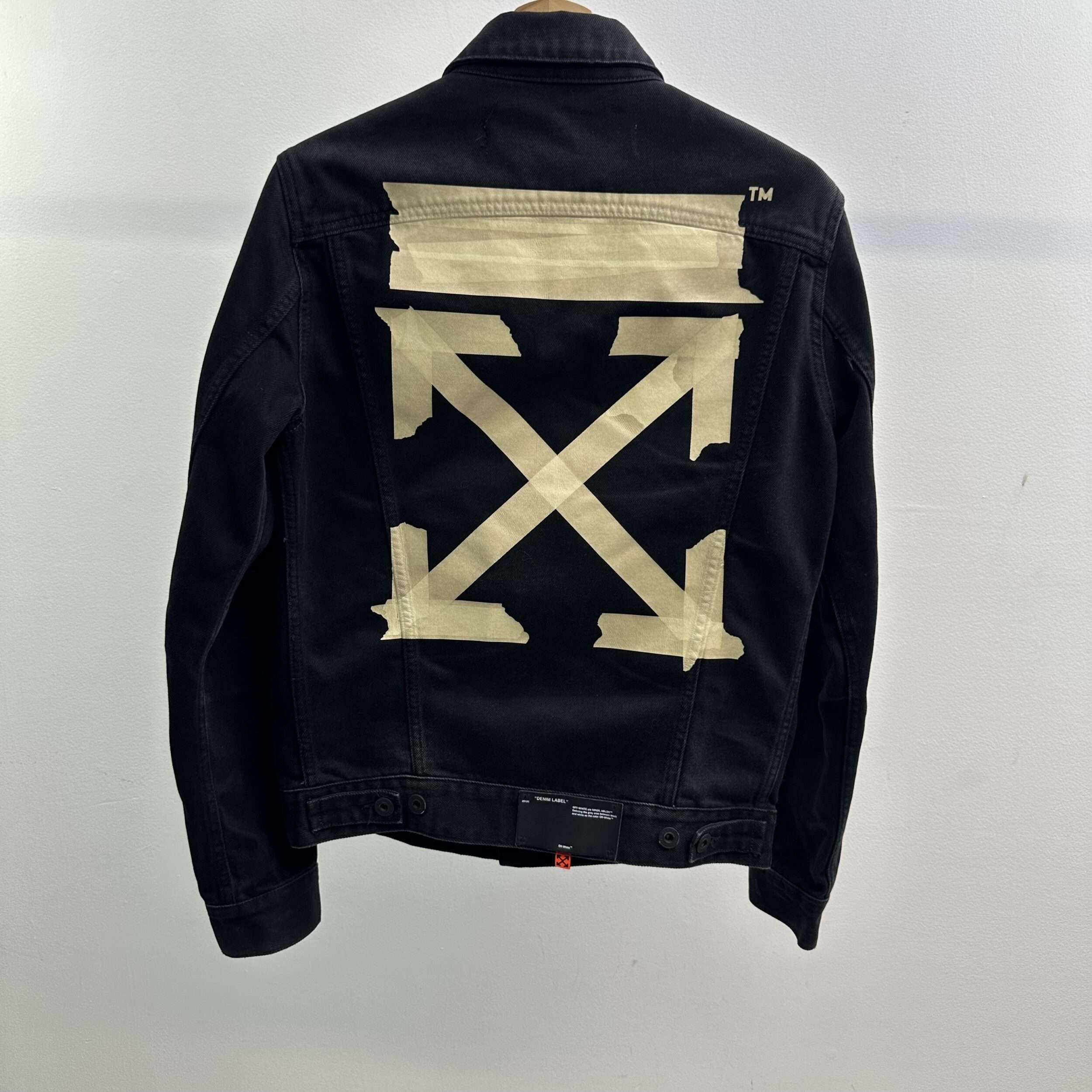 Off White Duct Tape Denim Jacket - Image 2