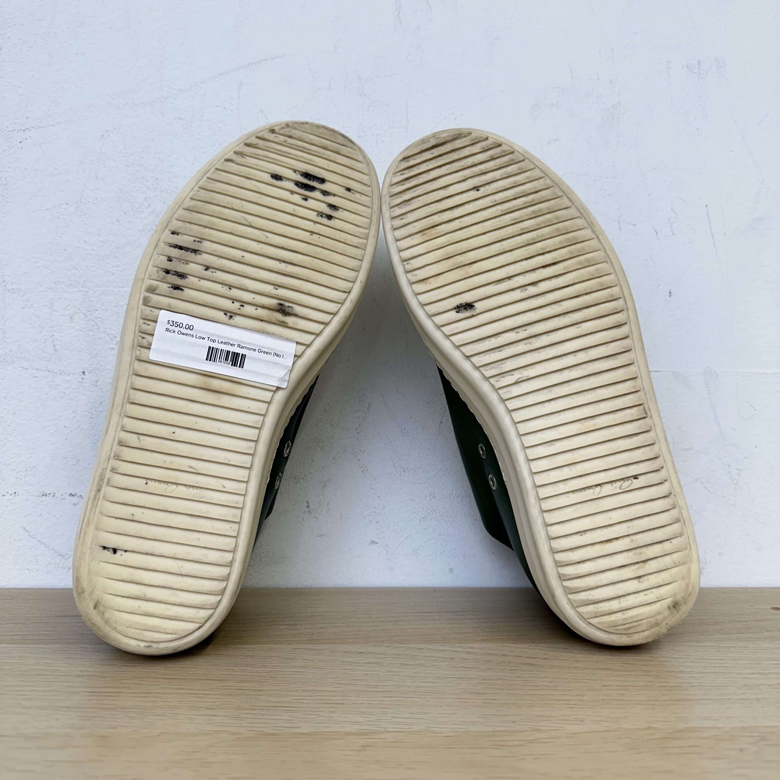 Rick Owens Leather Ramones Sneakers - Image 6