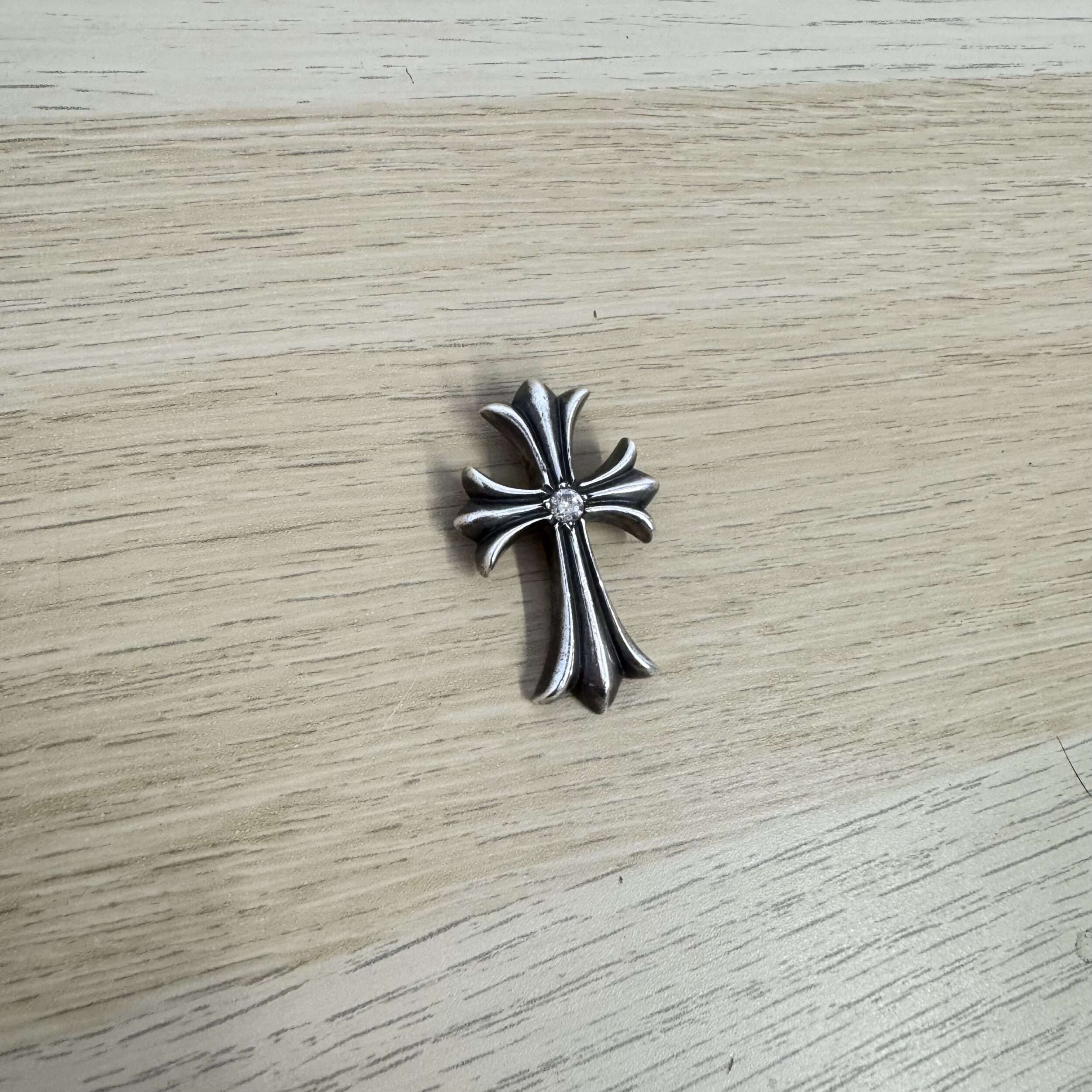 Chrome Hearts Cross Diamond Pendant