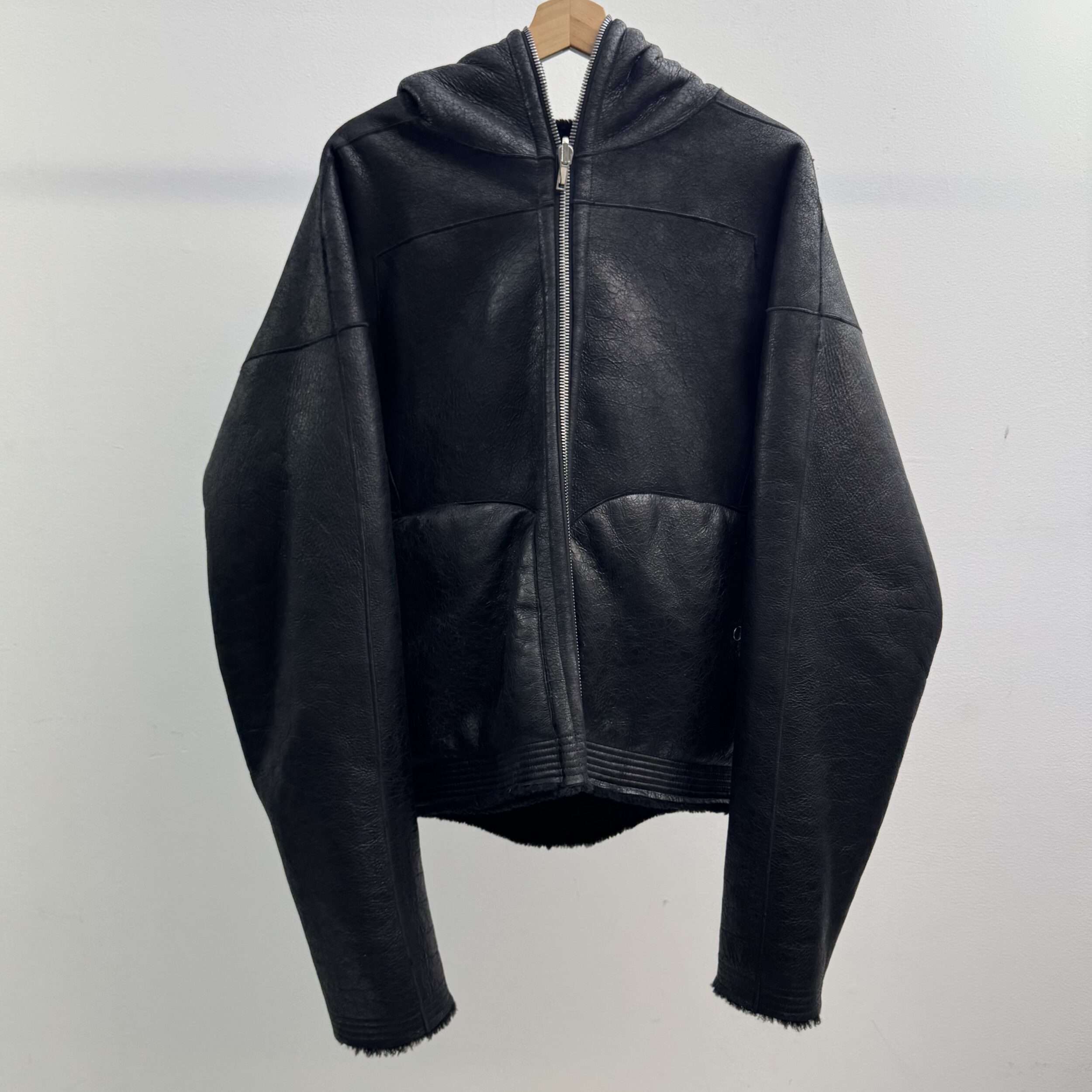 Rick Owens Leather Shearling Jacket